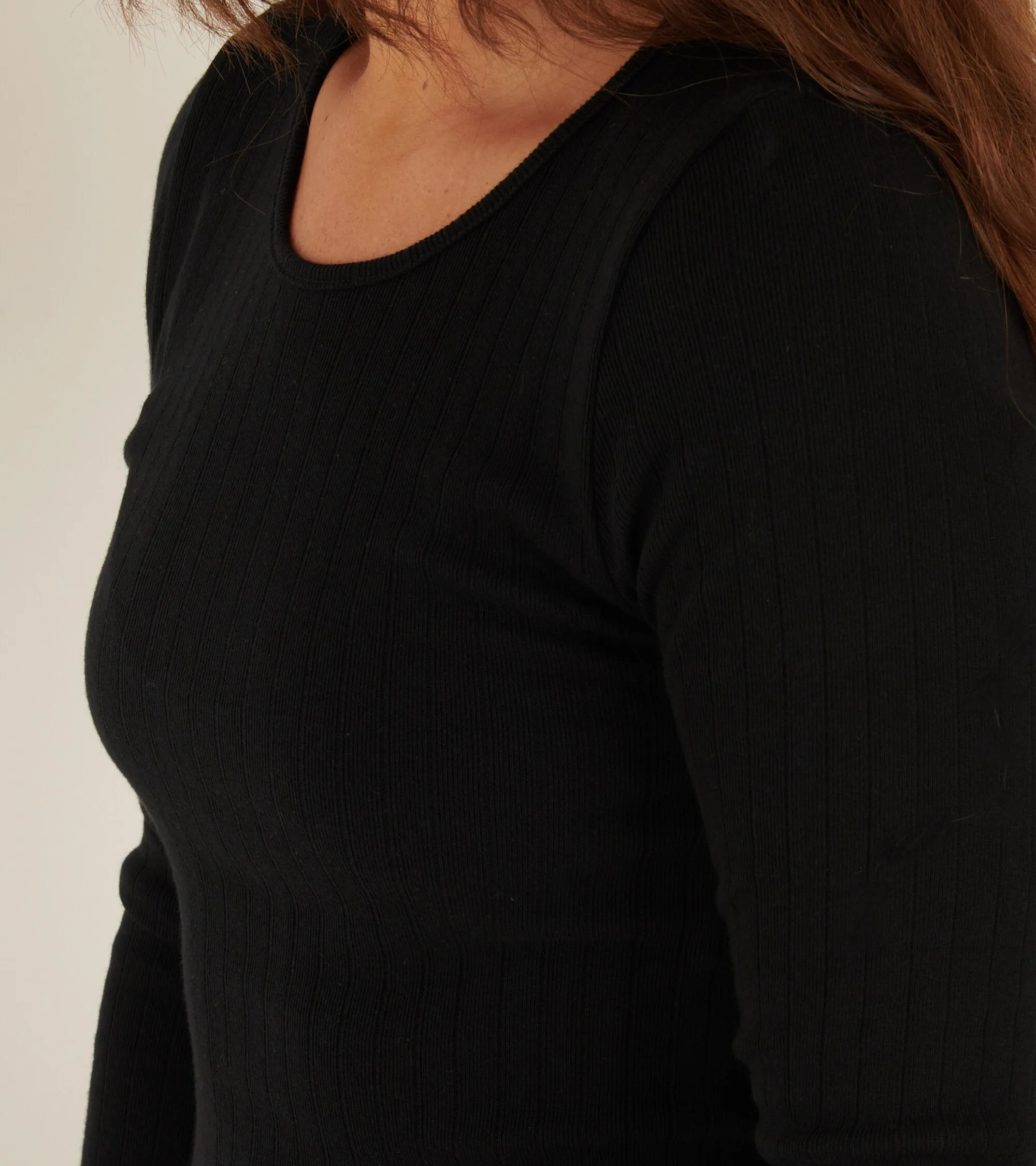 101 John Rib Dress Black