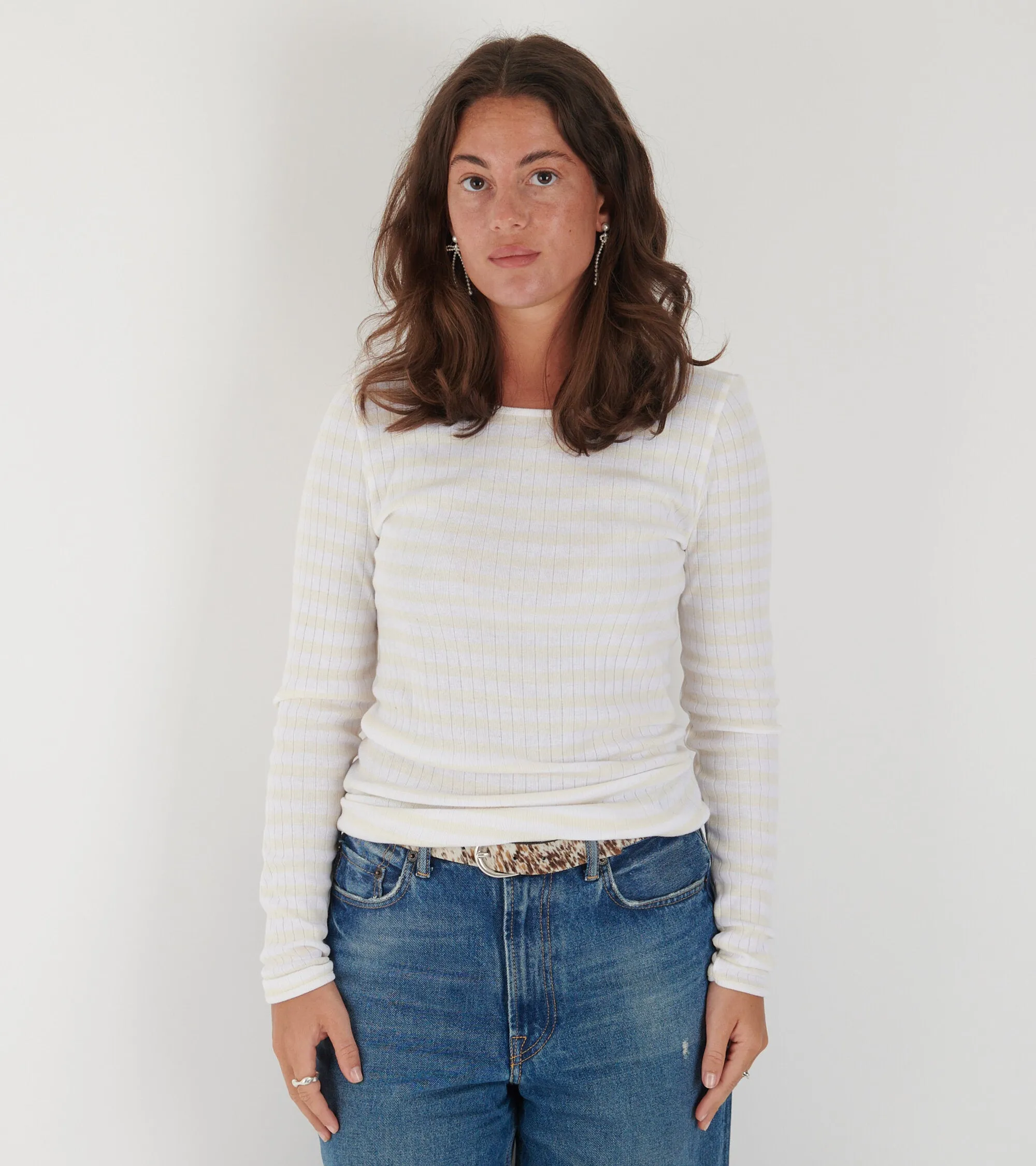 101 Rib White/Ecru