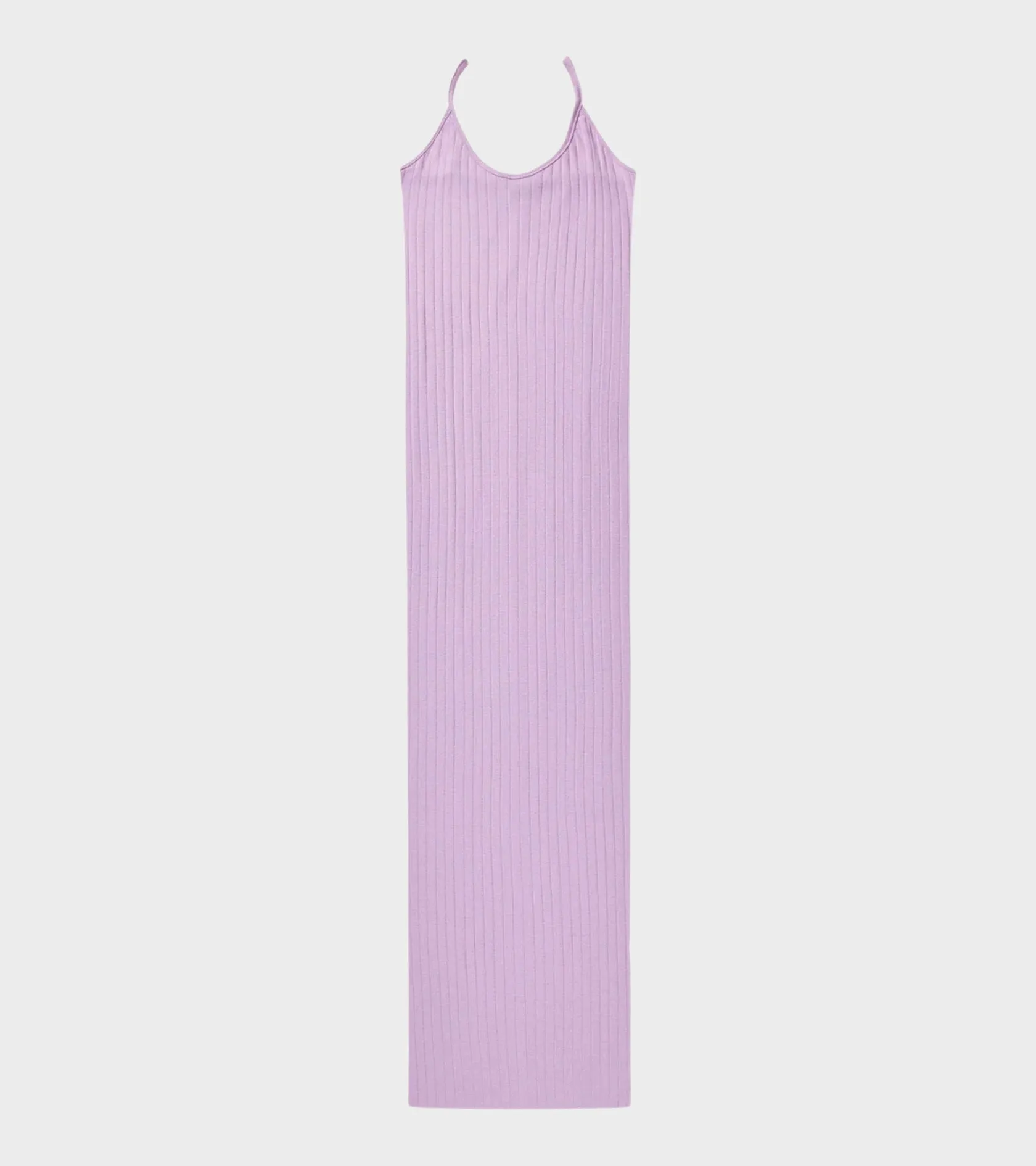 101 Strap Rib Dress Lilac