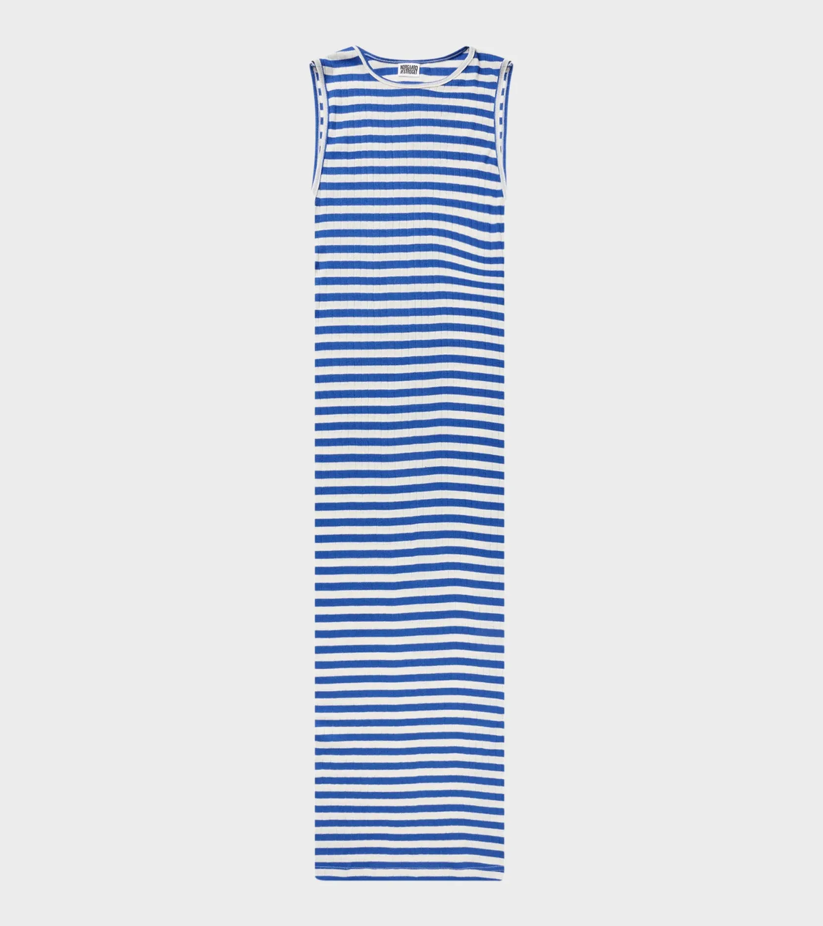 101 Tank Rib Dress Cobalt Blue/Ecru