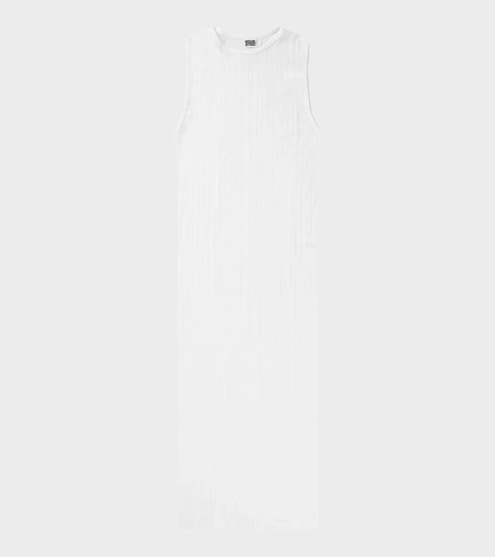 101 Tank Rib Dress White