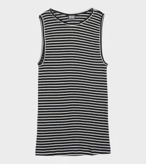 101 Tank Top Black/Ecru