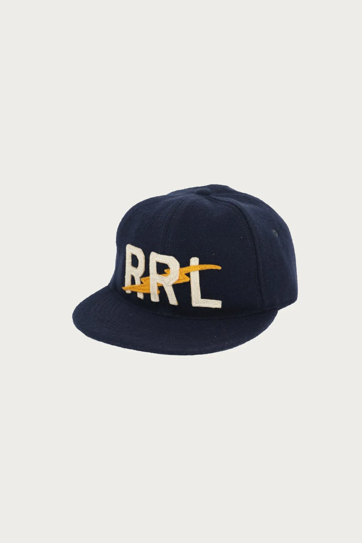 Appliqud Wool-Blend Felt Ball Cap - Navy