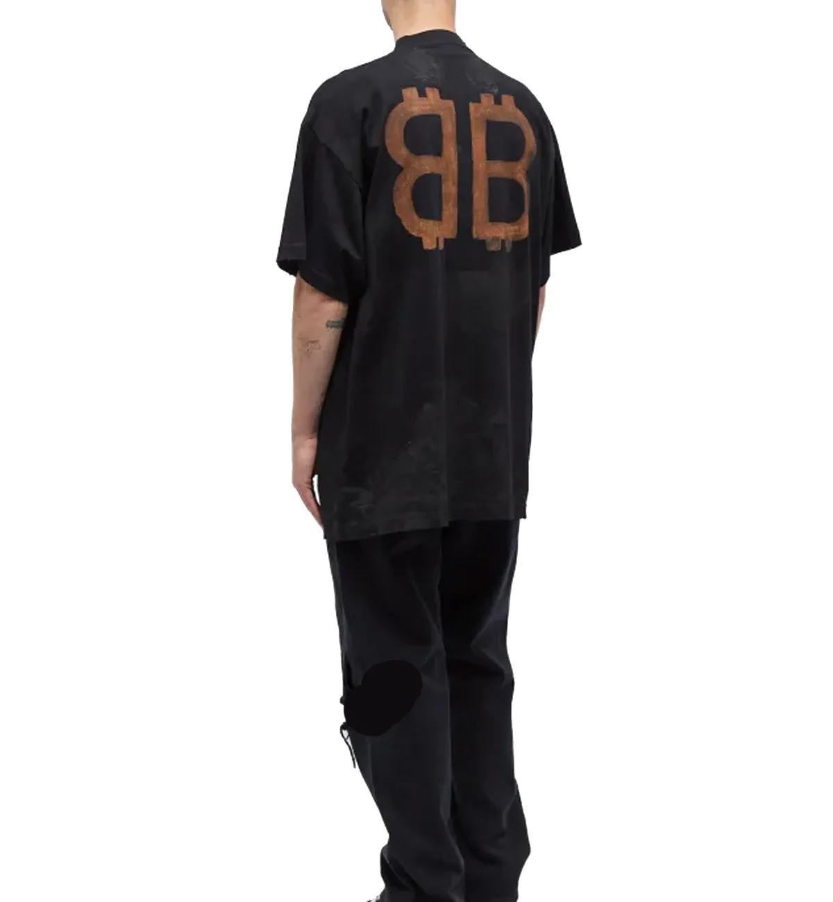 Balenciaga FW23 Cypto Oversized T-Shirt (Black)