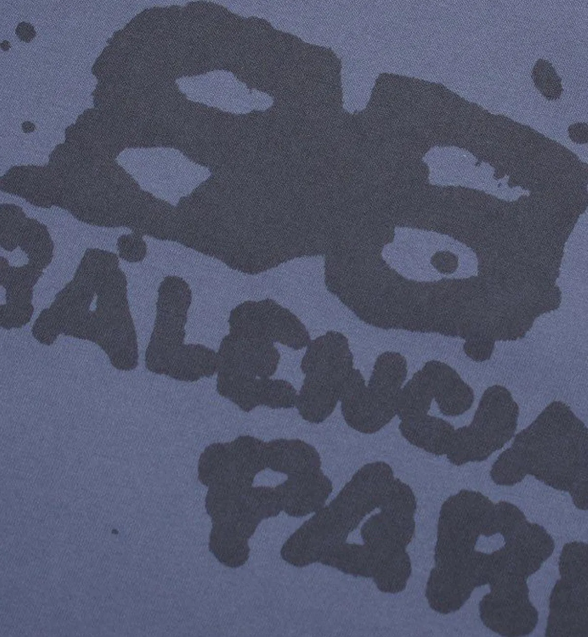 Balenciaga T-Shirt Logo Paris Monogram (Blue)