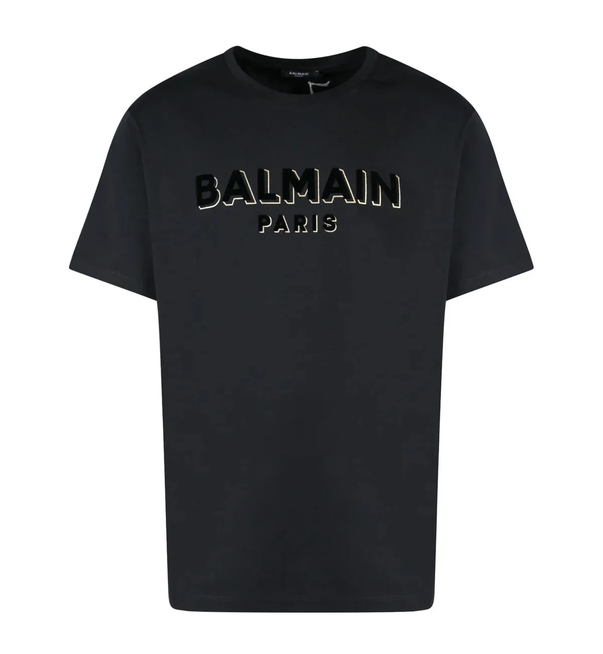 Balmain 3D Paris Logo T-Shirt (Black)