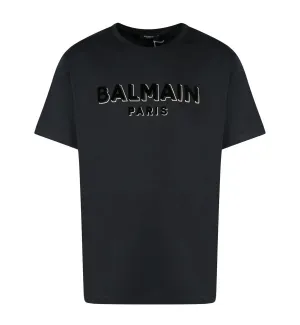 Balmain 3D Paris Logo T-Shirt (Black)