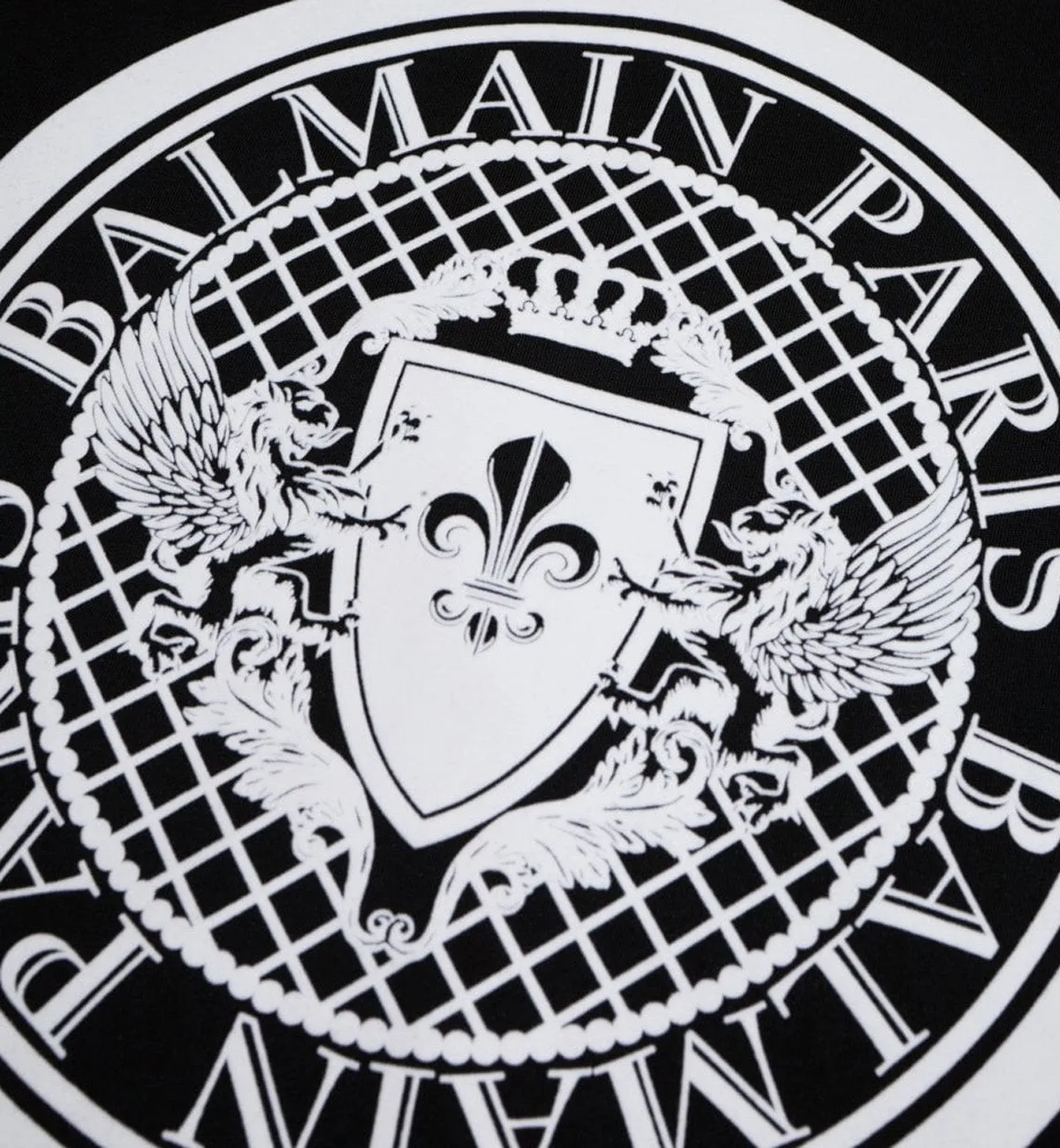 Balmain Flocked Coin T-Shirt (Black)