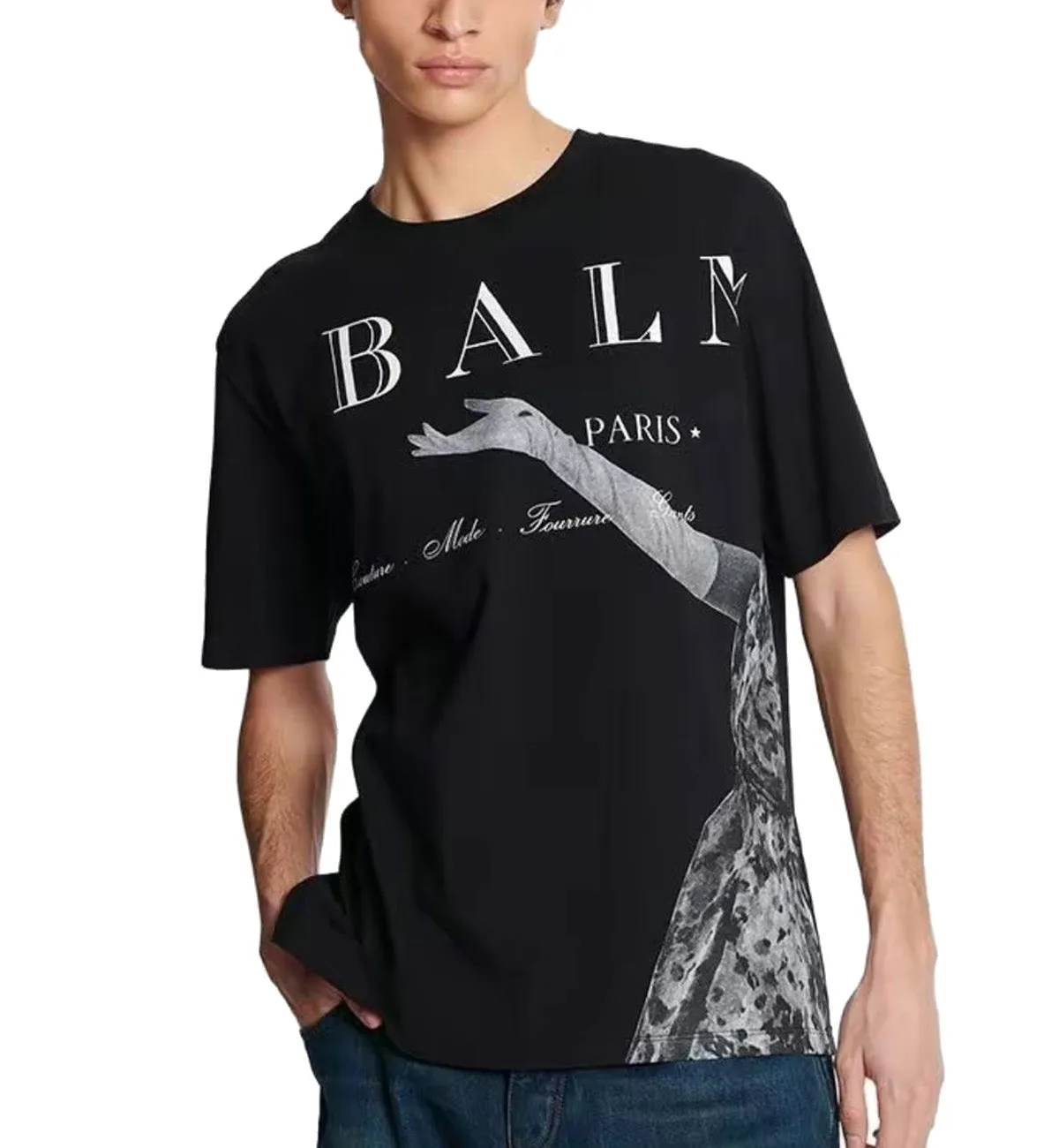 Balmain Jolie Madame T-Shirt (Black)