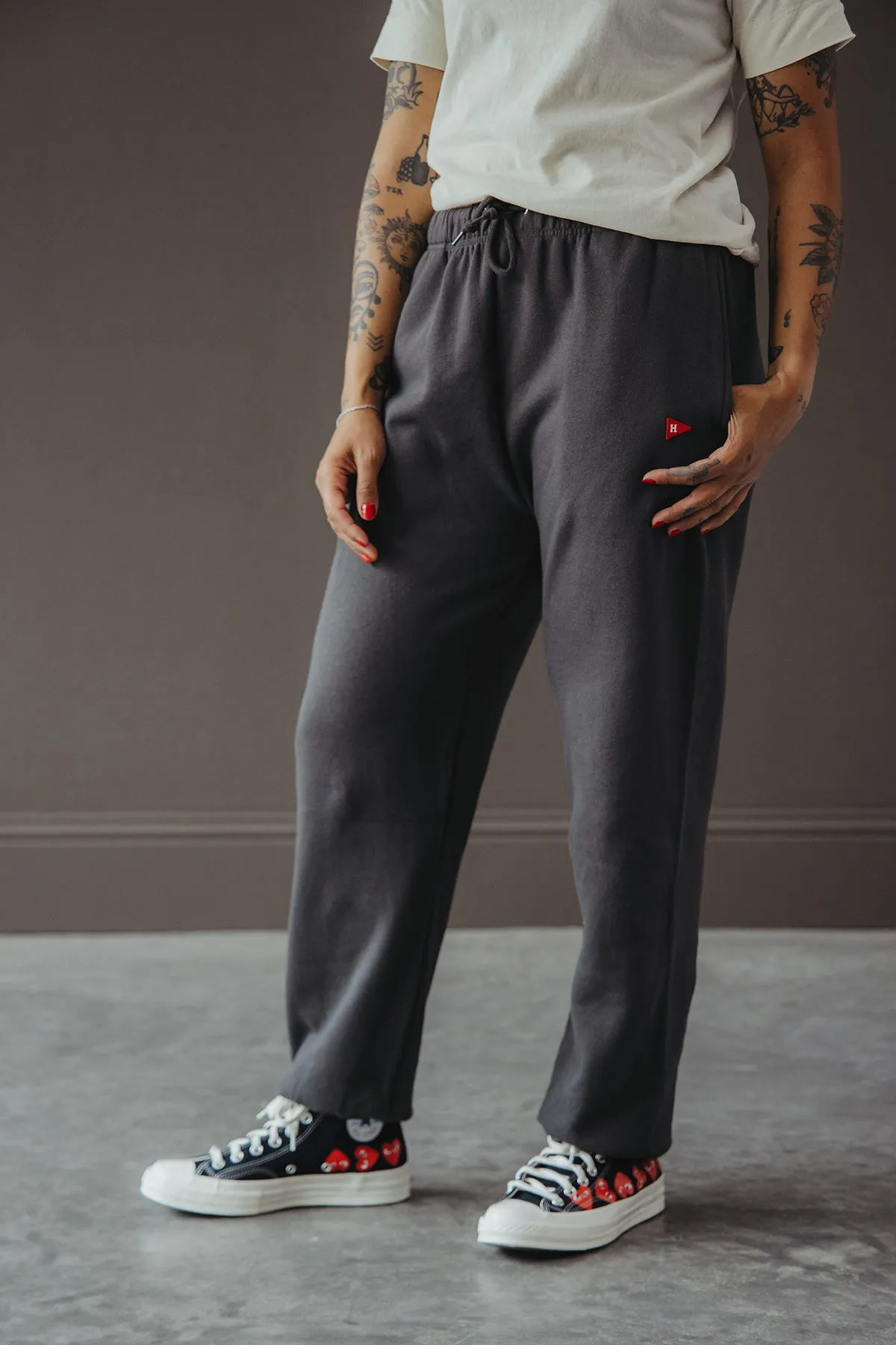 Classic Sweat Gym Pants - Faded Black