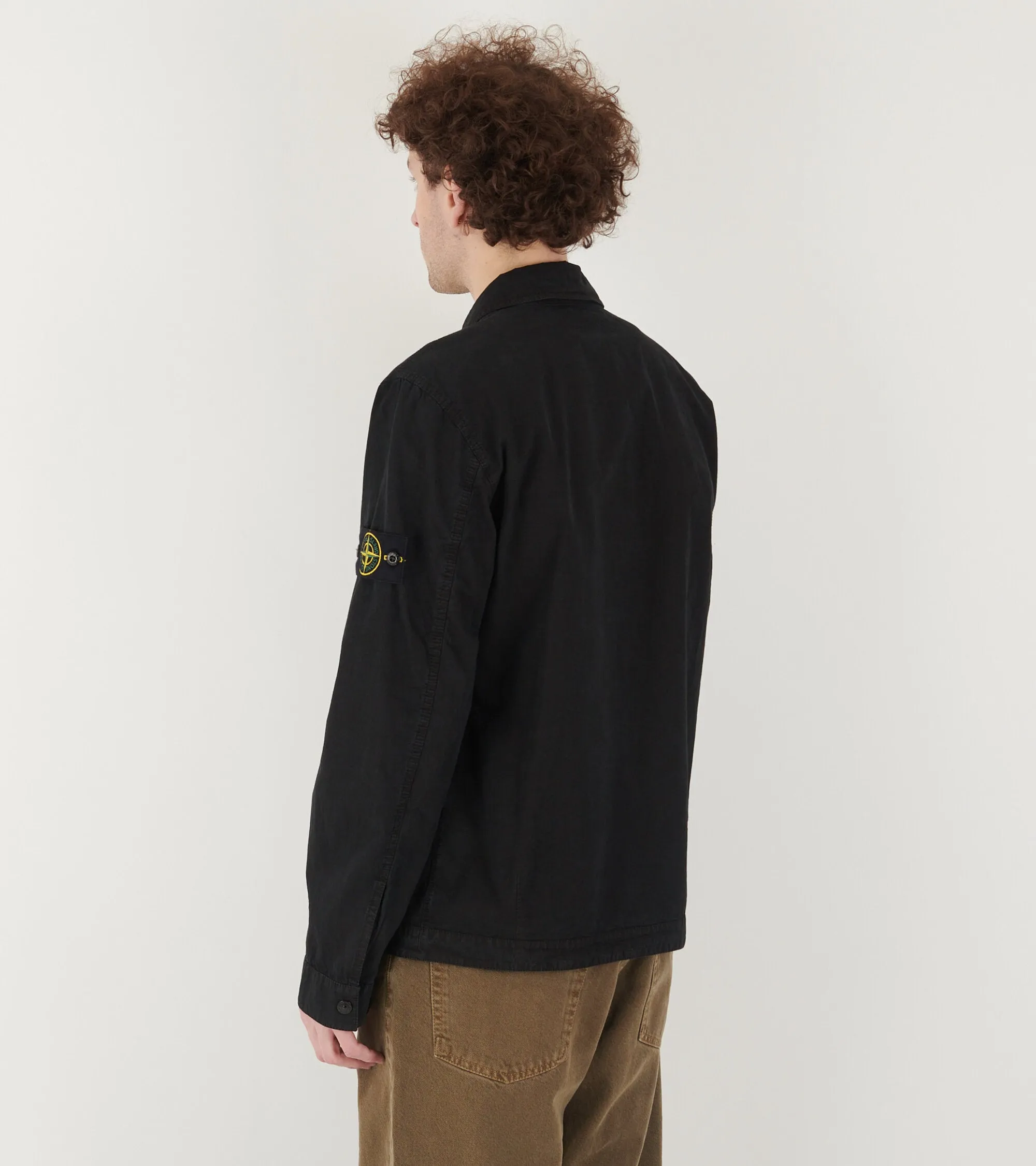 Cotton Canvas Overshirt Black
