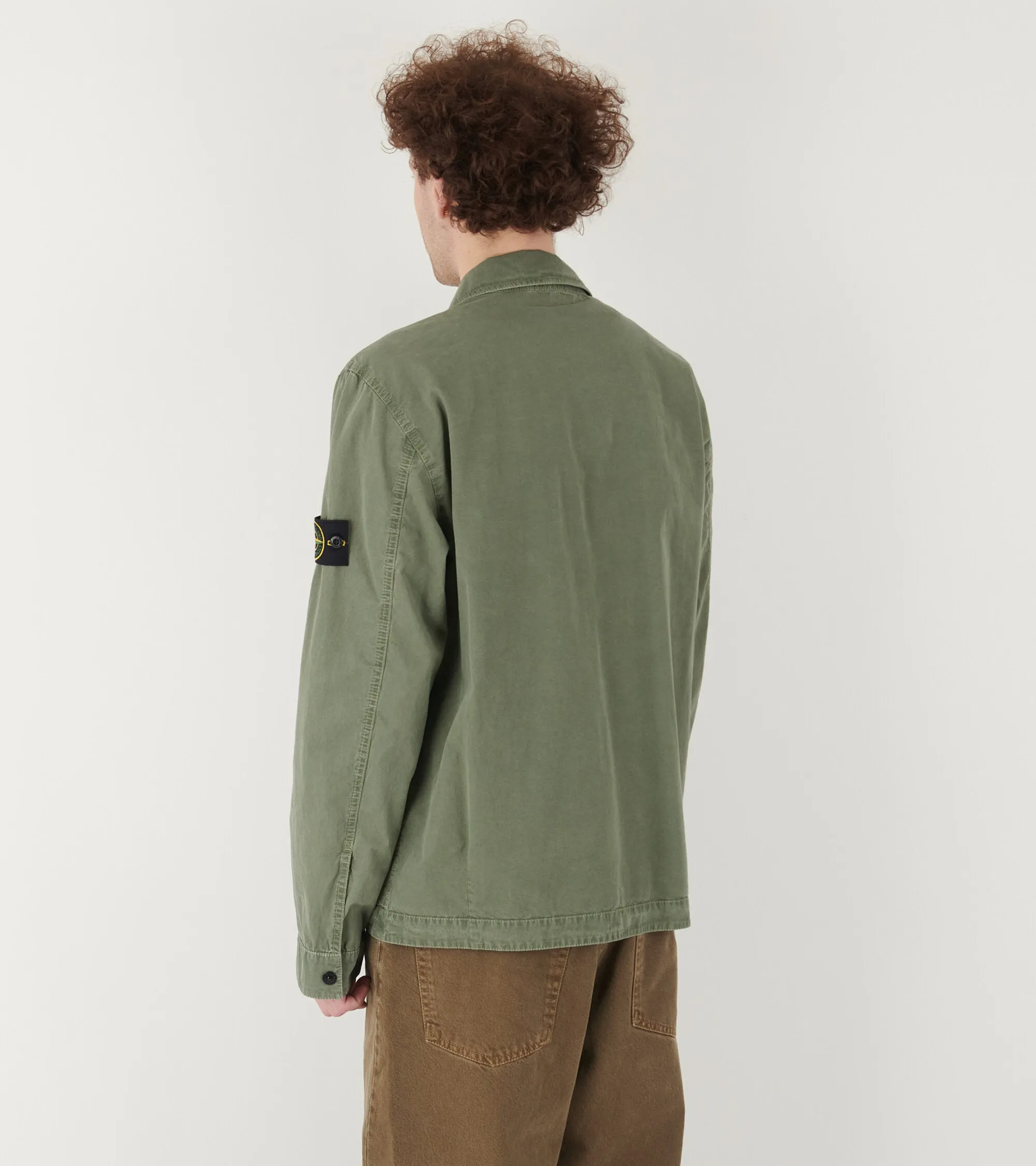 Cotton Canvas Overshirt Green
