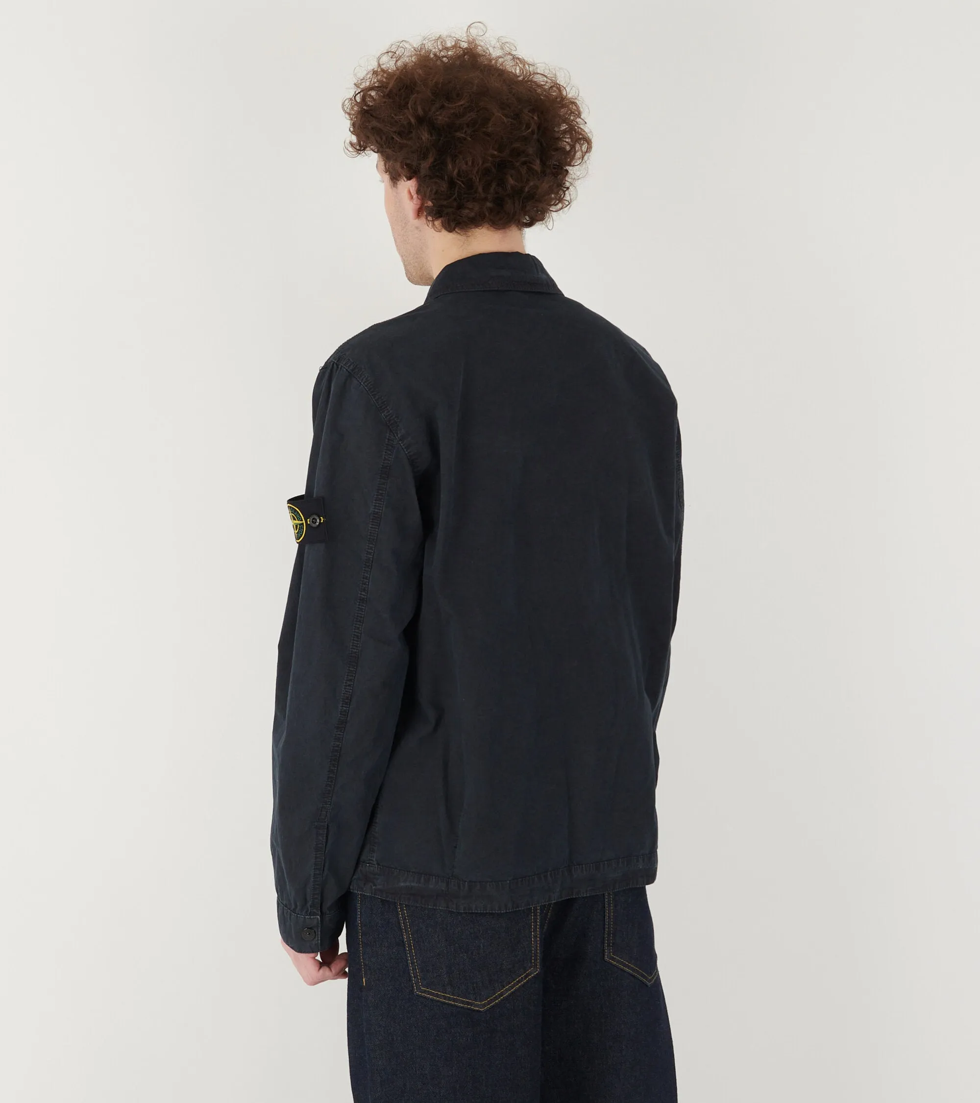 Cotton Canvas Overshirt Navy