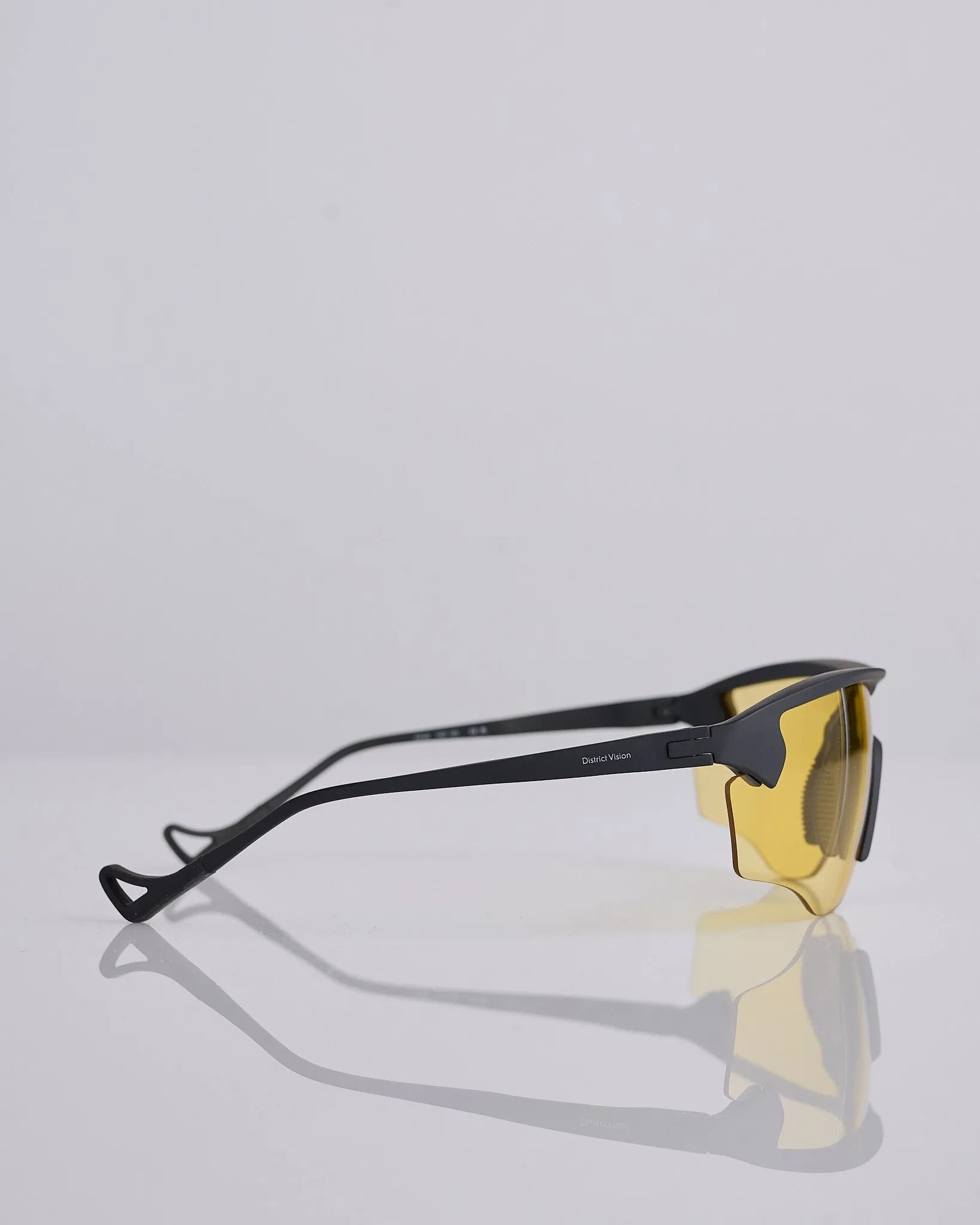 District Vision Junya Racer Sunglass Black Yellow