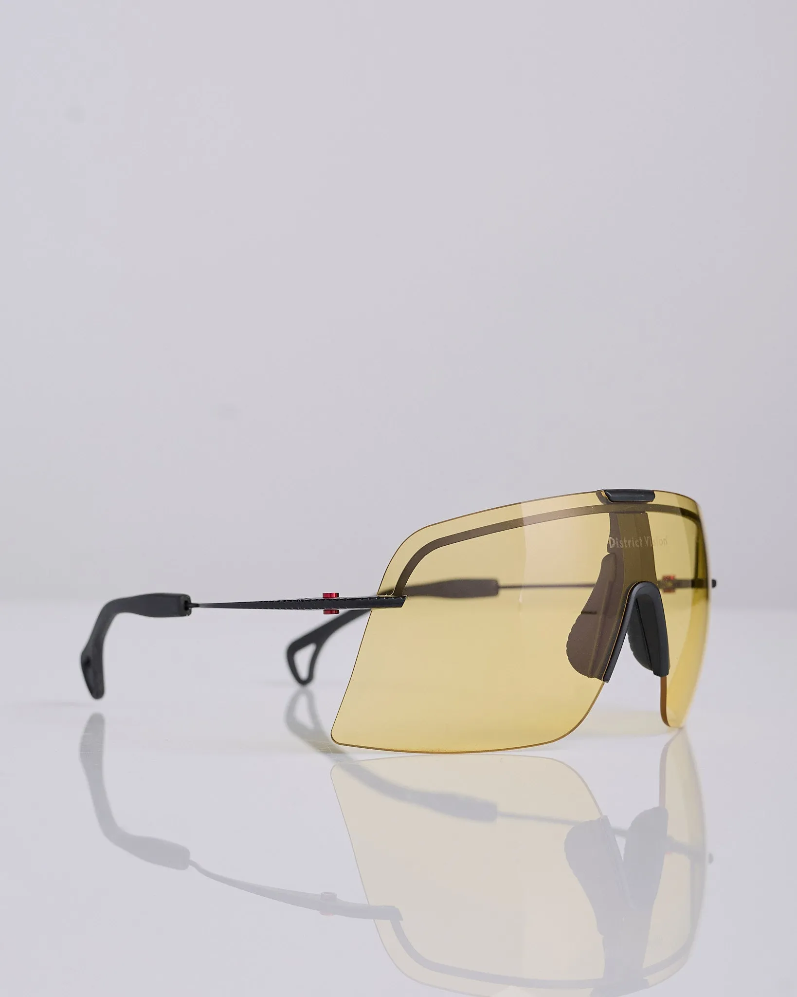 District Vision Yusuke Alpine Blade Ti Sunglass Black D  Sports Yellow
