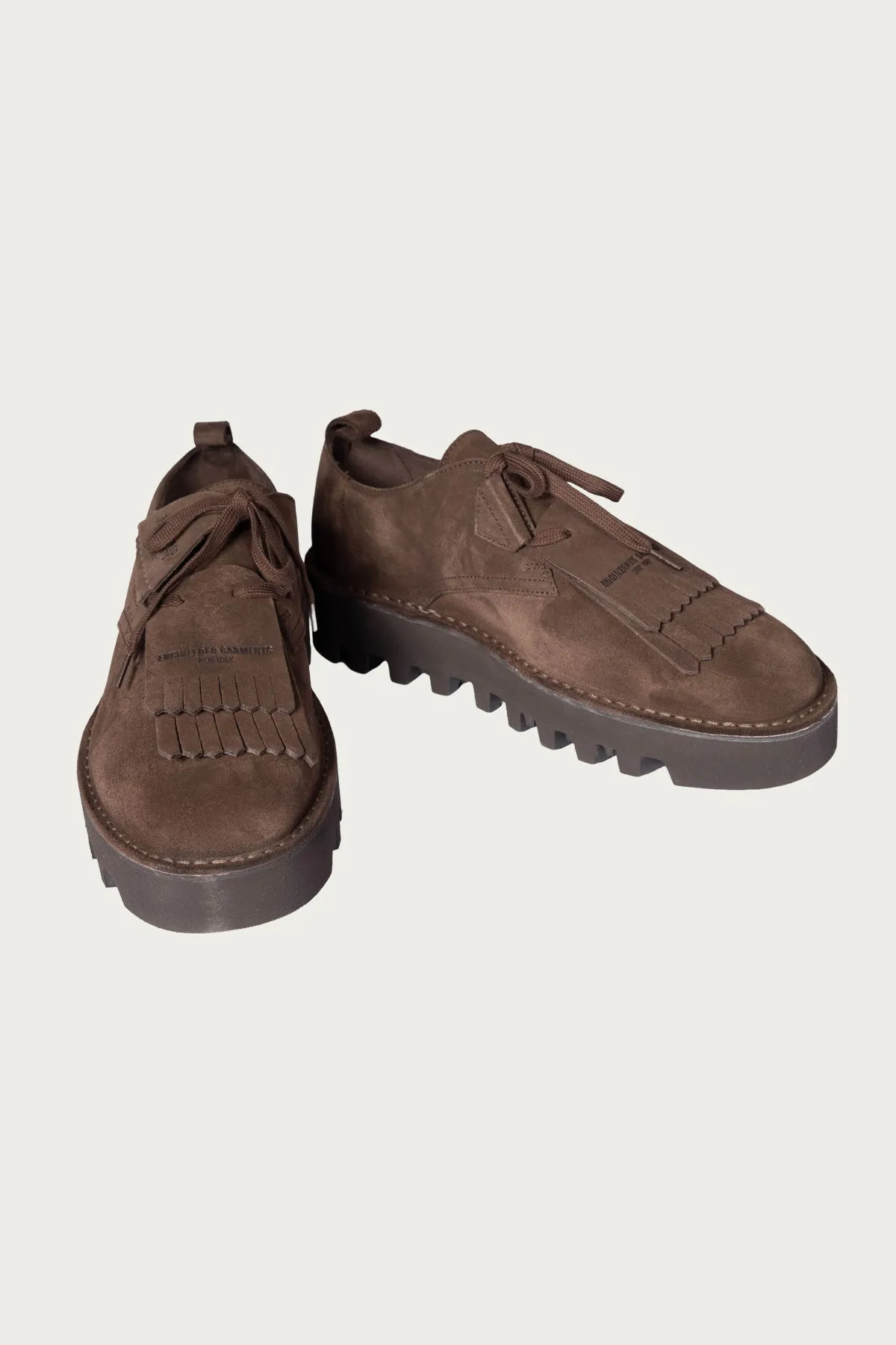 Engineered Garments x Clarks Desert Khan - Brown Suede