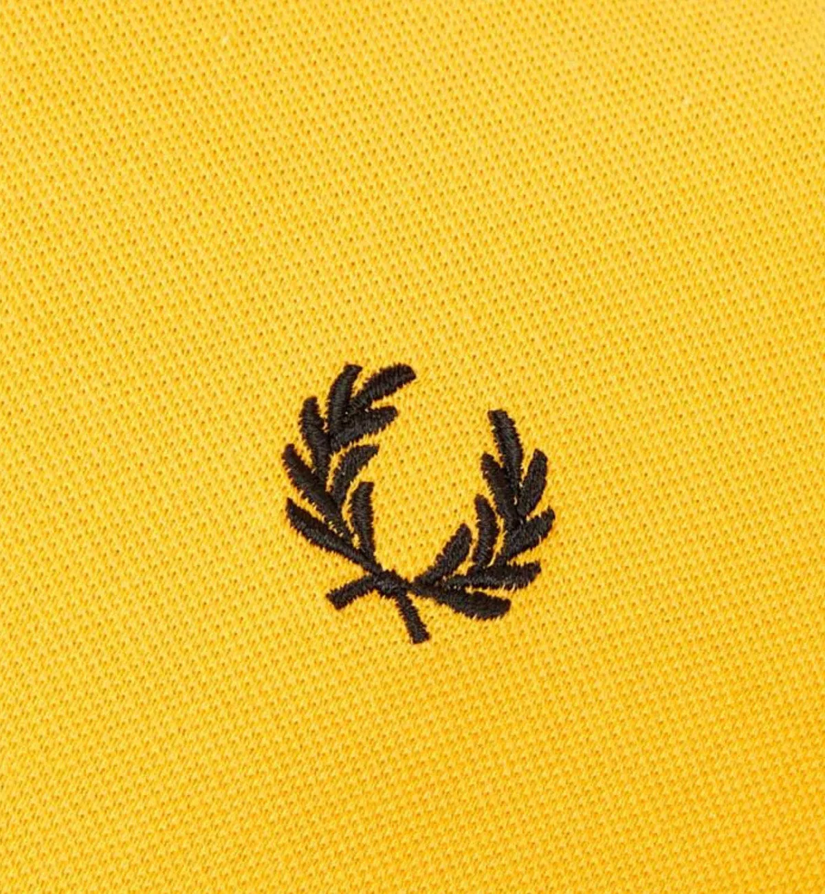 Fred Perry Black Sky Blue Stripe Modern Yellow Polo Shirt