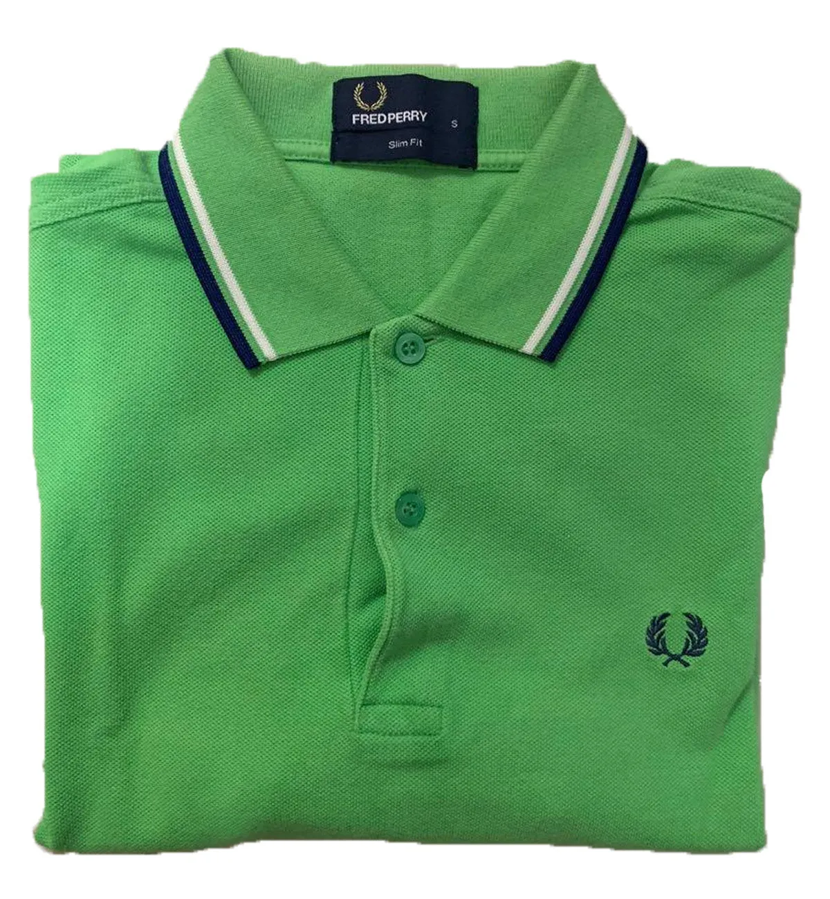 Fred Perry Black White Stripe Acid Polo Shirt