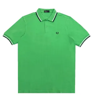Fred Perry Black White Stripe Acid Polo Shirt