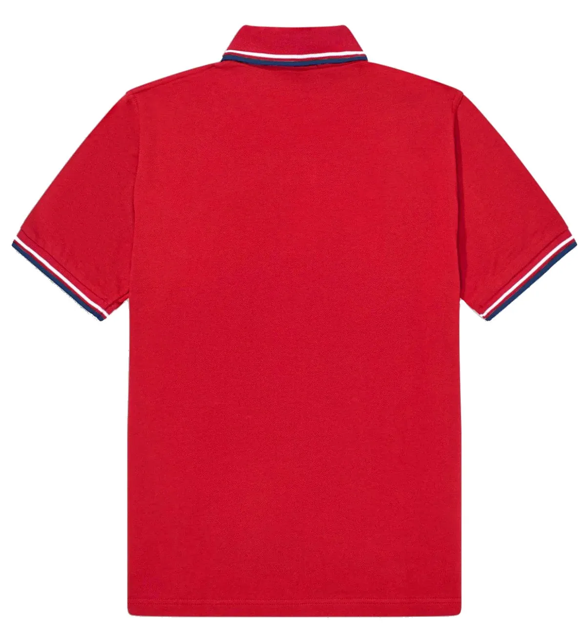 Fred Perry Black White Stripe Red Polo Shirt
