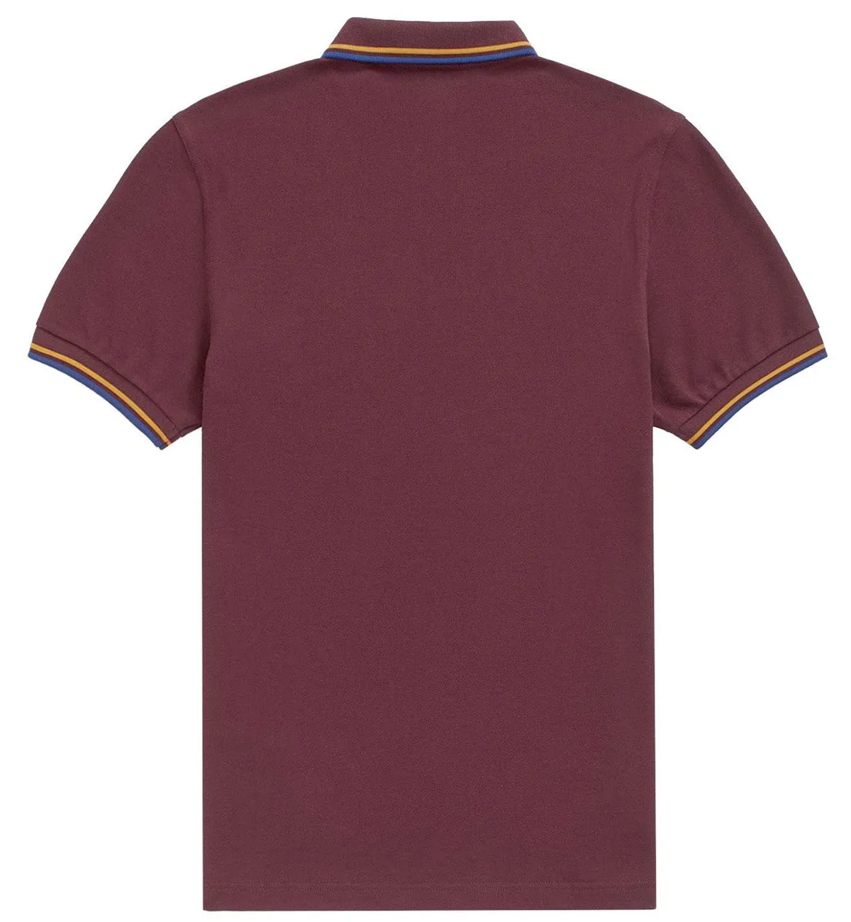 Fred Perry Blue Yellow Stripe Plum Polo Shirt