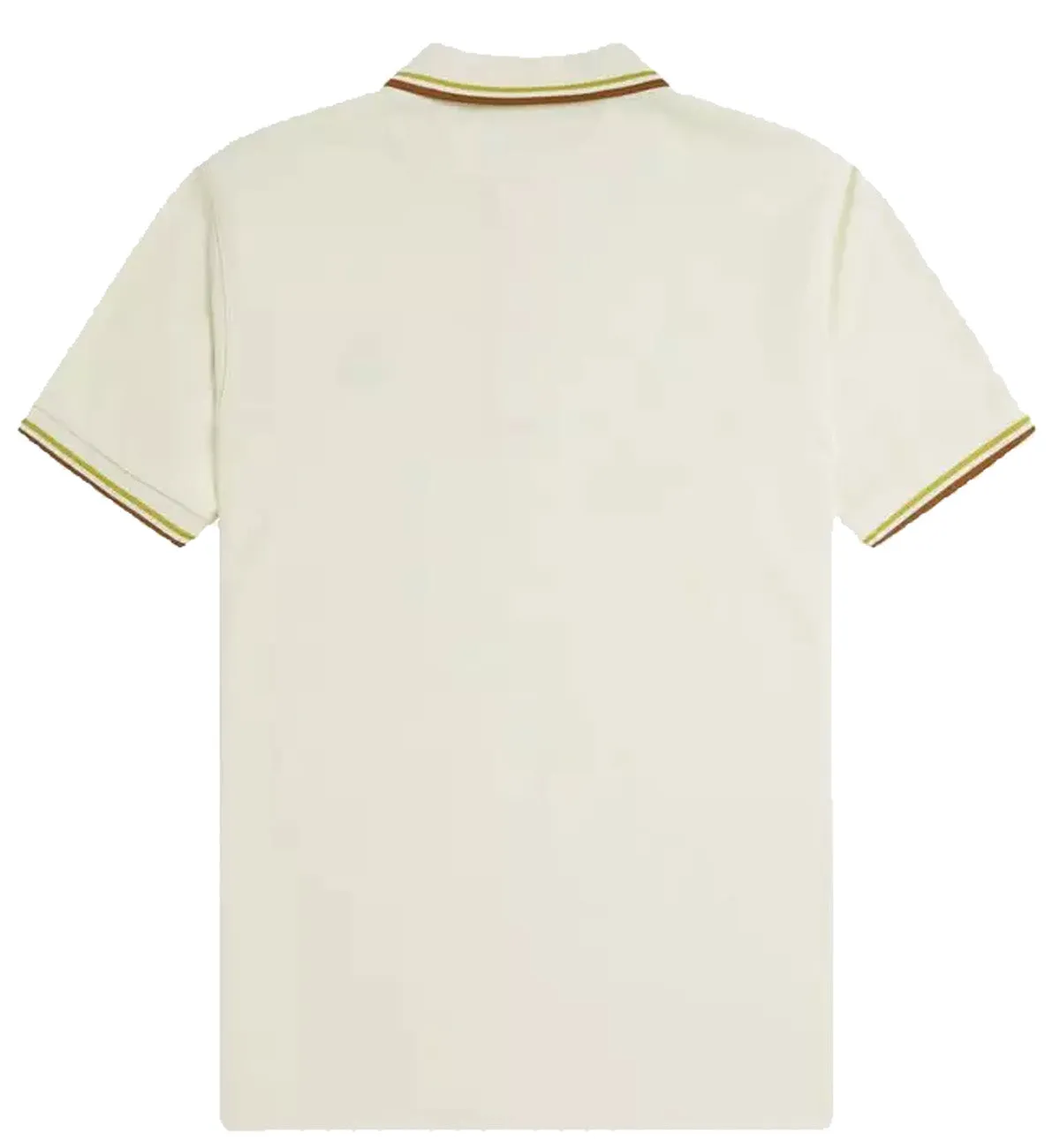 Fred Perry Bronze Yellow Stripe Polo Cream Shirt