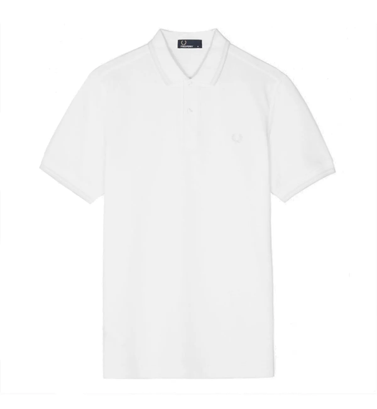 Fred Perry Full White Stripe Polo Shirt