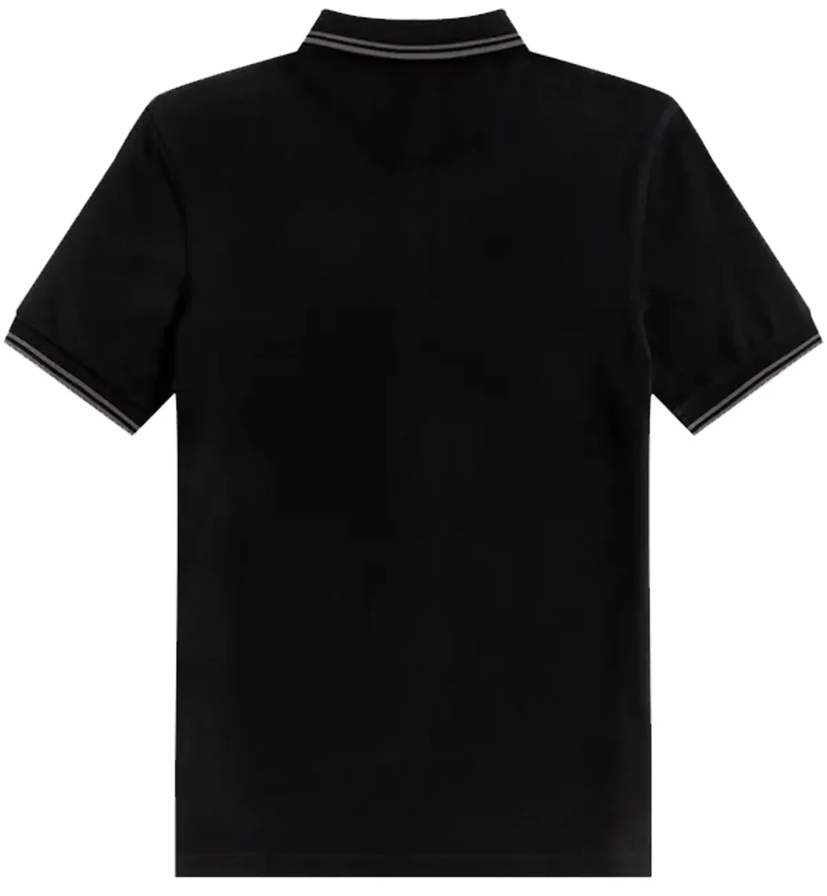 Fred Perry Grey Twin Tipped Black Polo Shirt