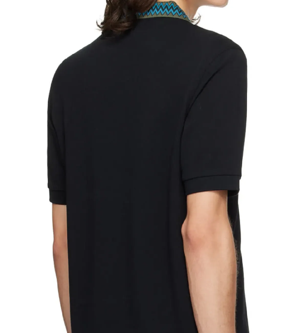 Fred Perry Woven Design Contrast Polo Shirt