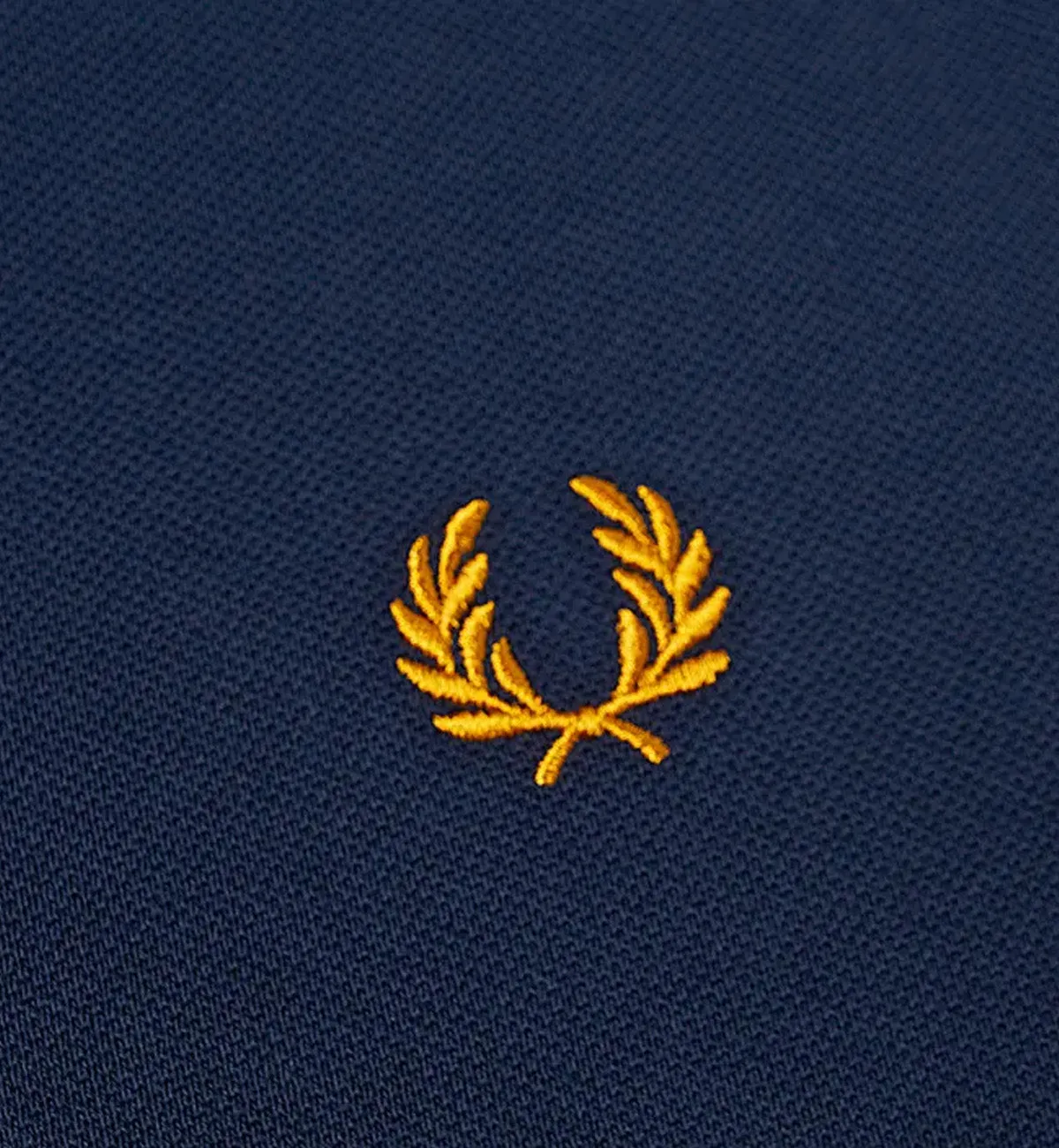 Fred Perry Yellow Red Stripe Navy Polo Shirt