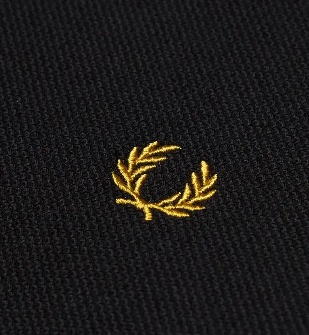 Fred Perry Yellow White Stripe Black Polo Shirt