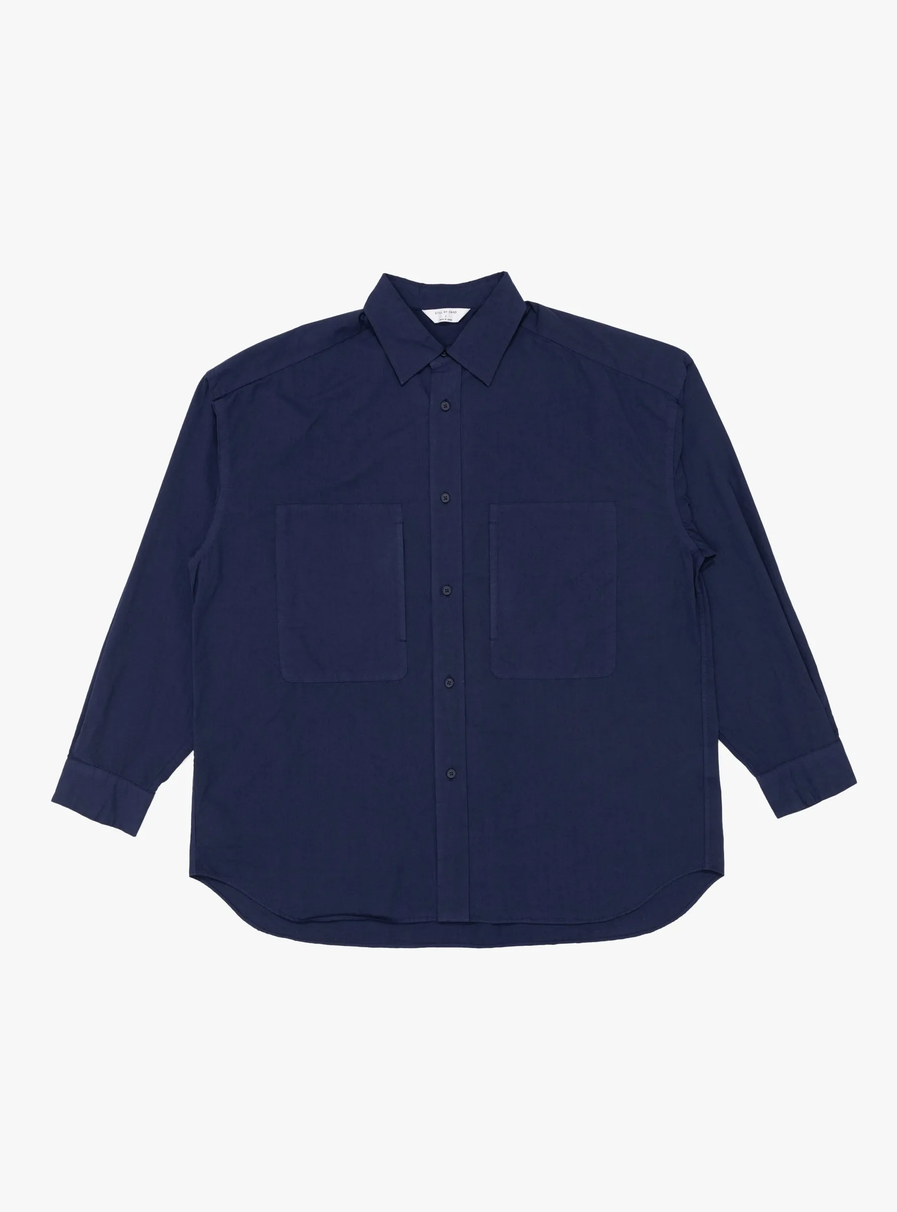Garment-Dye Over Shirt Deep Blue