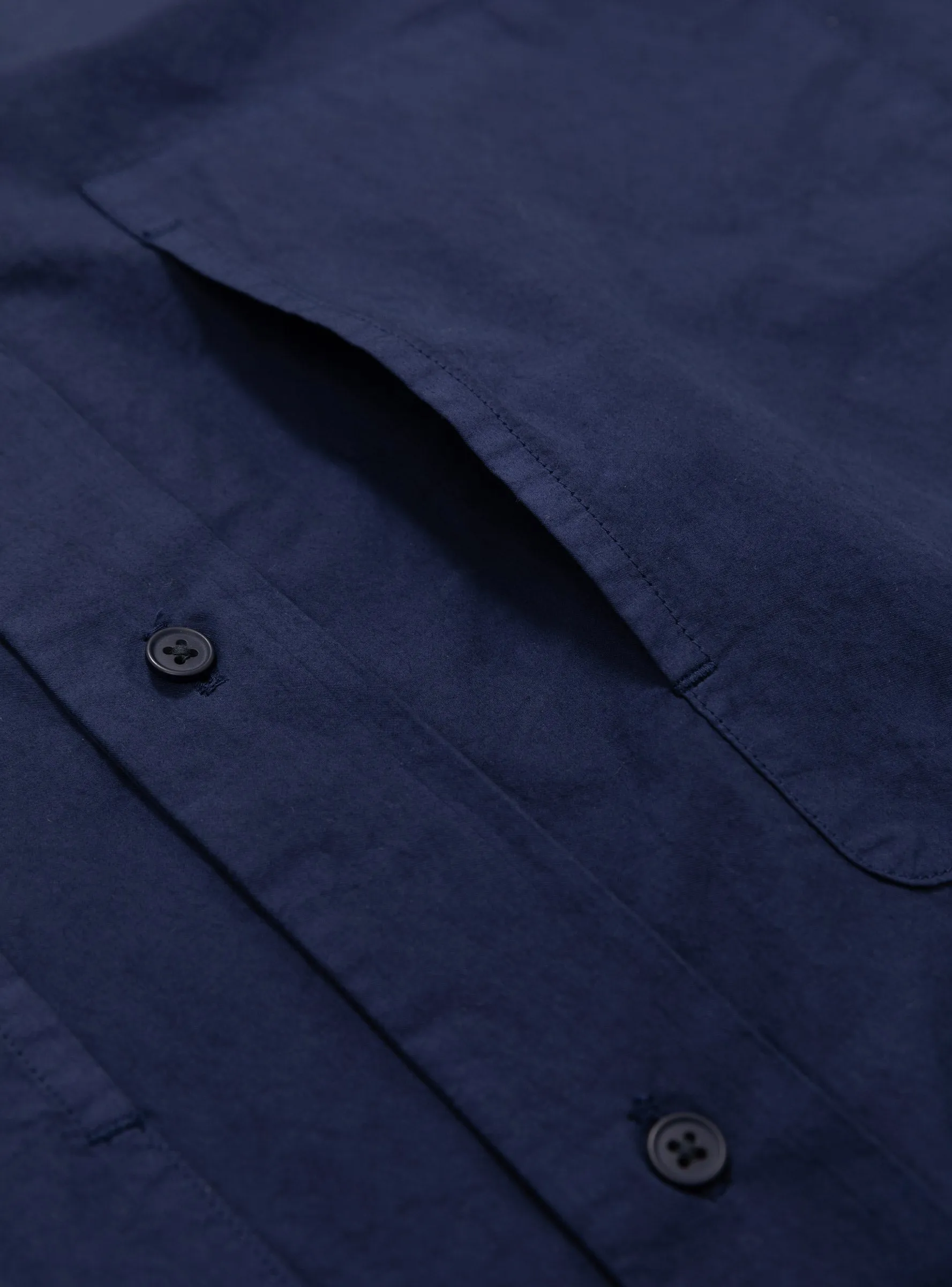 Garment-Dye Over Shirt Deep Blue