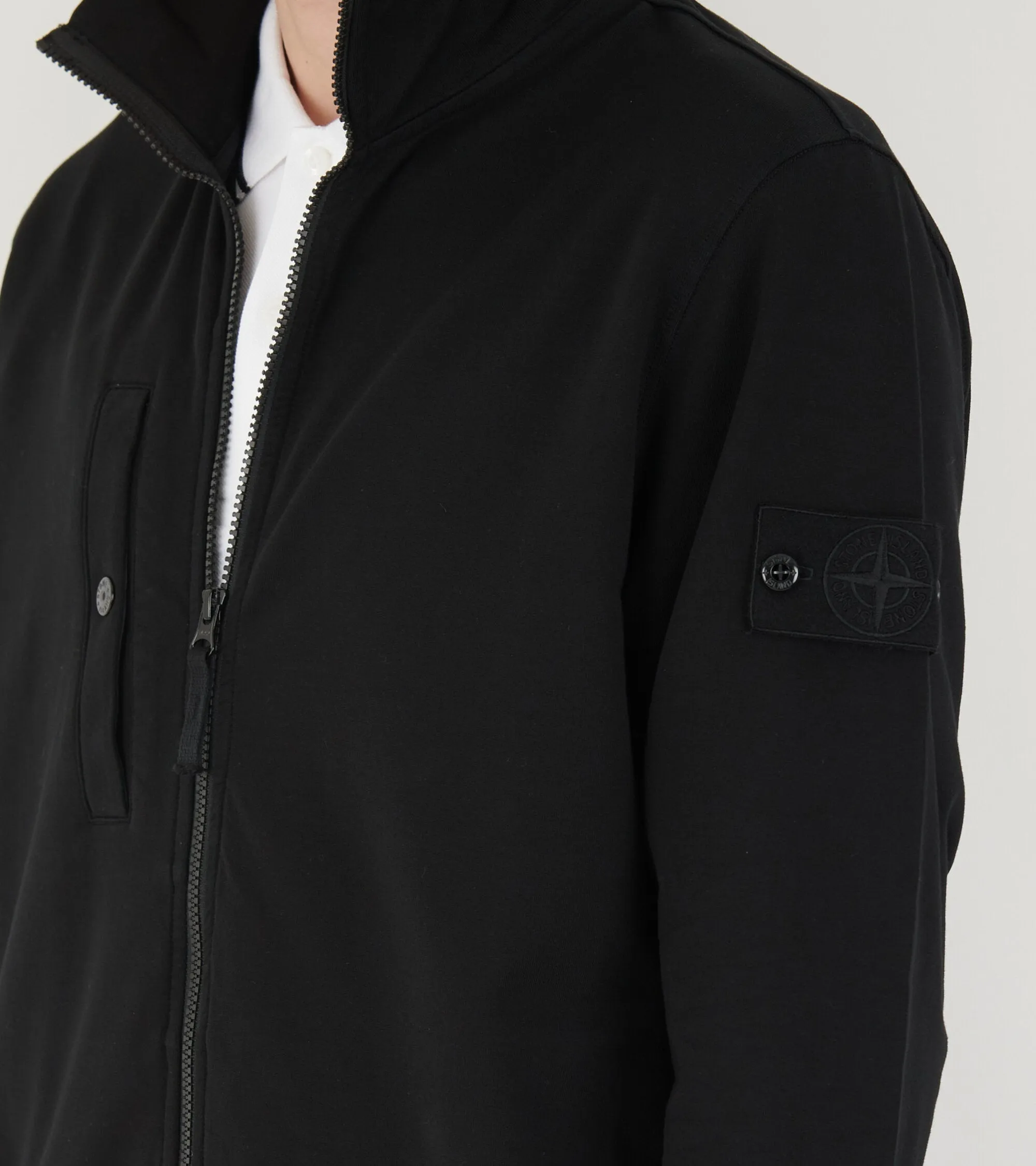 Ghost High Neck Zipper Black