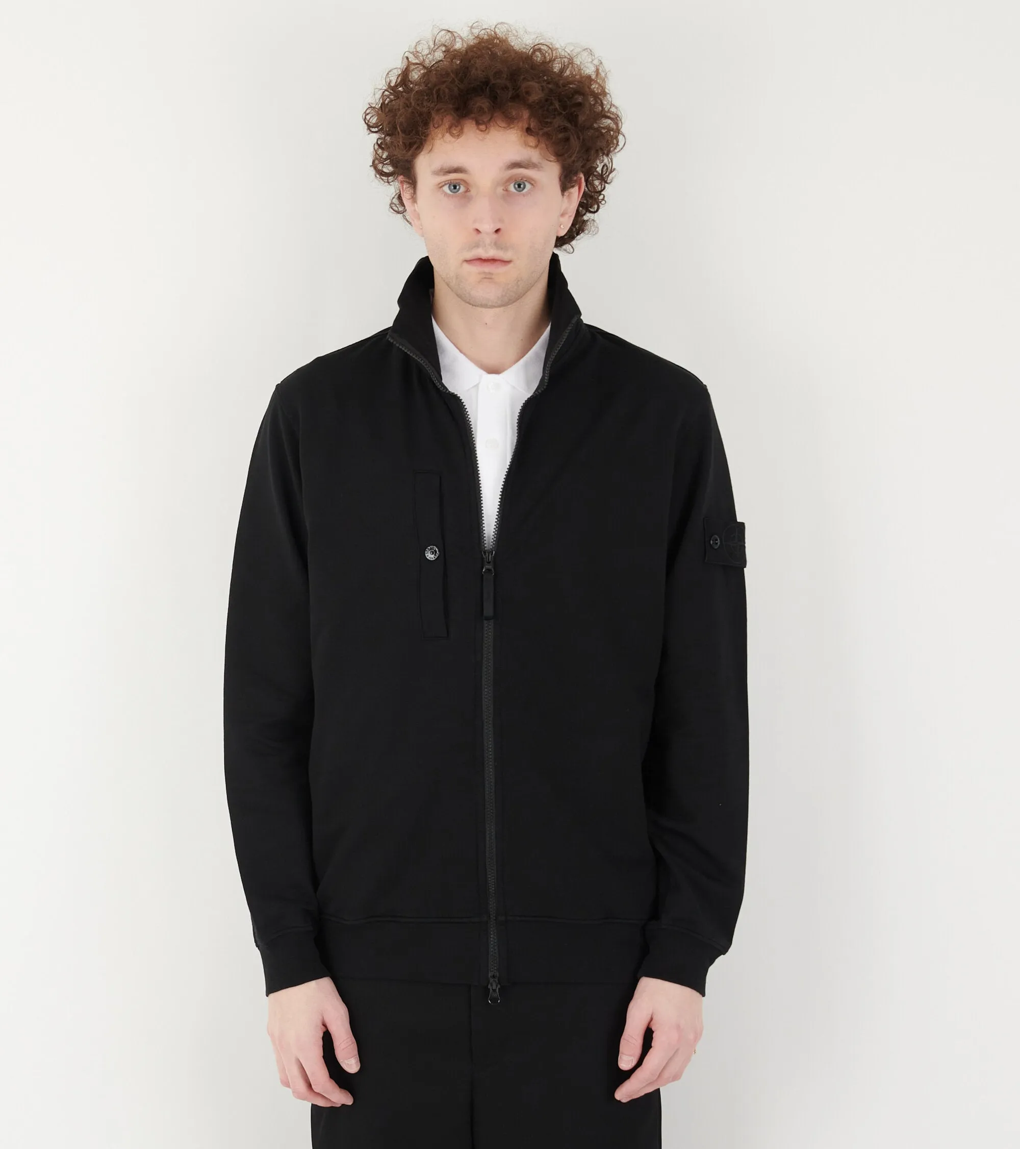 Ghost High Neck Zipper Black