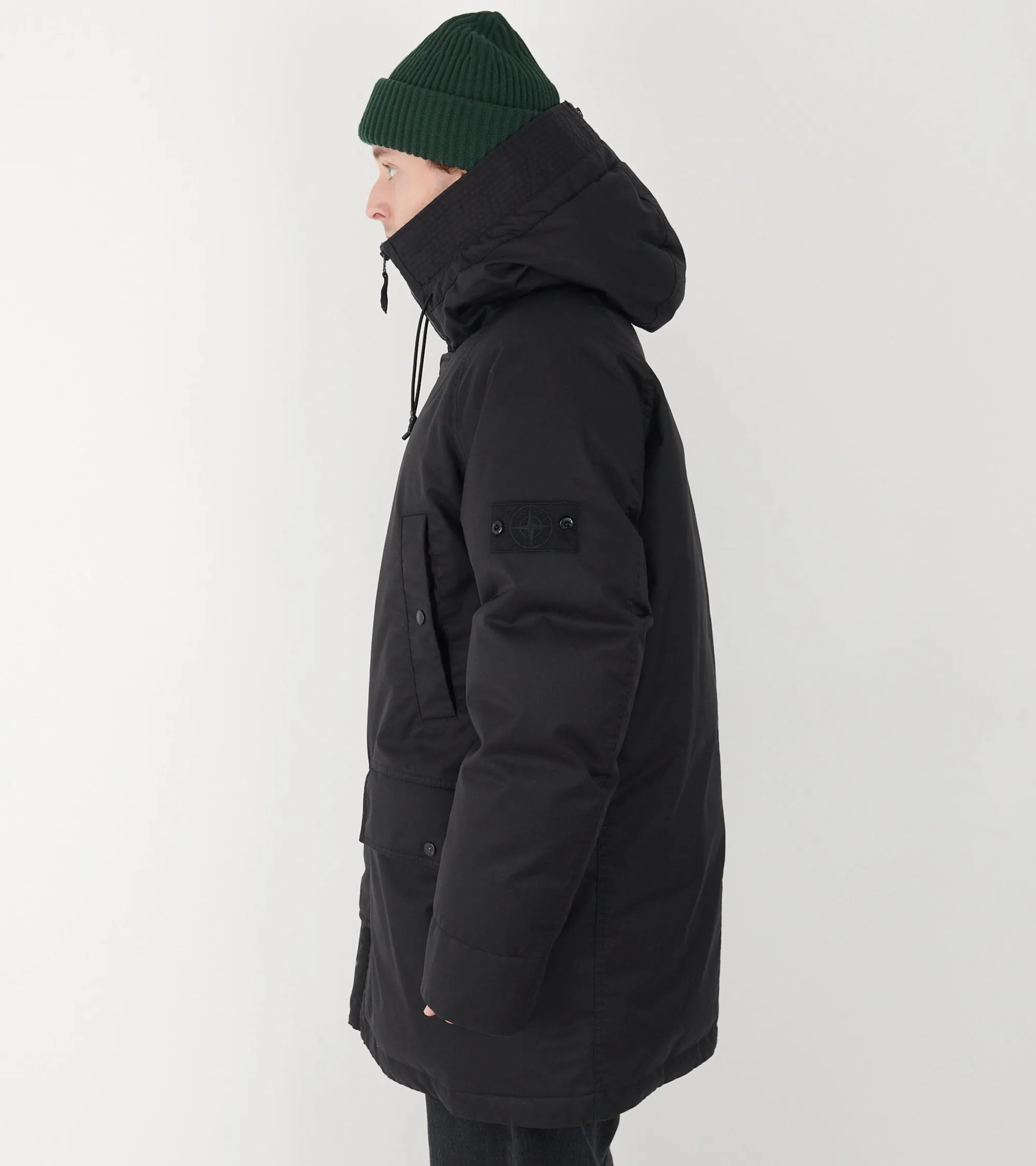 Ghost Performance Twill Wool Down TC Coat Black