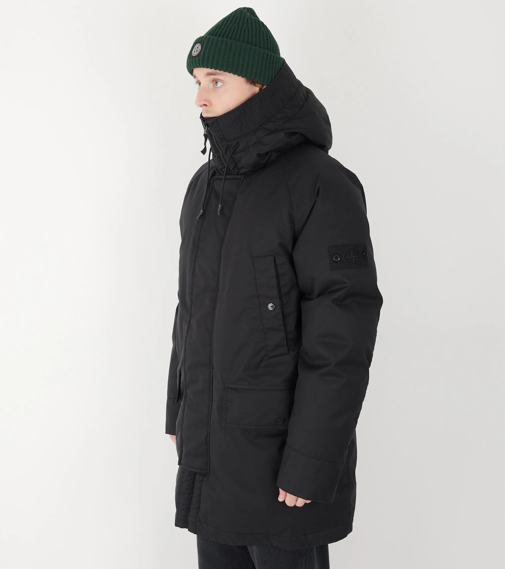 Ghost Performance Twill Wool Down TC Coat Black