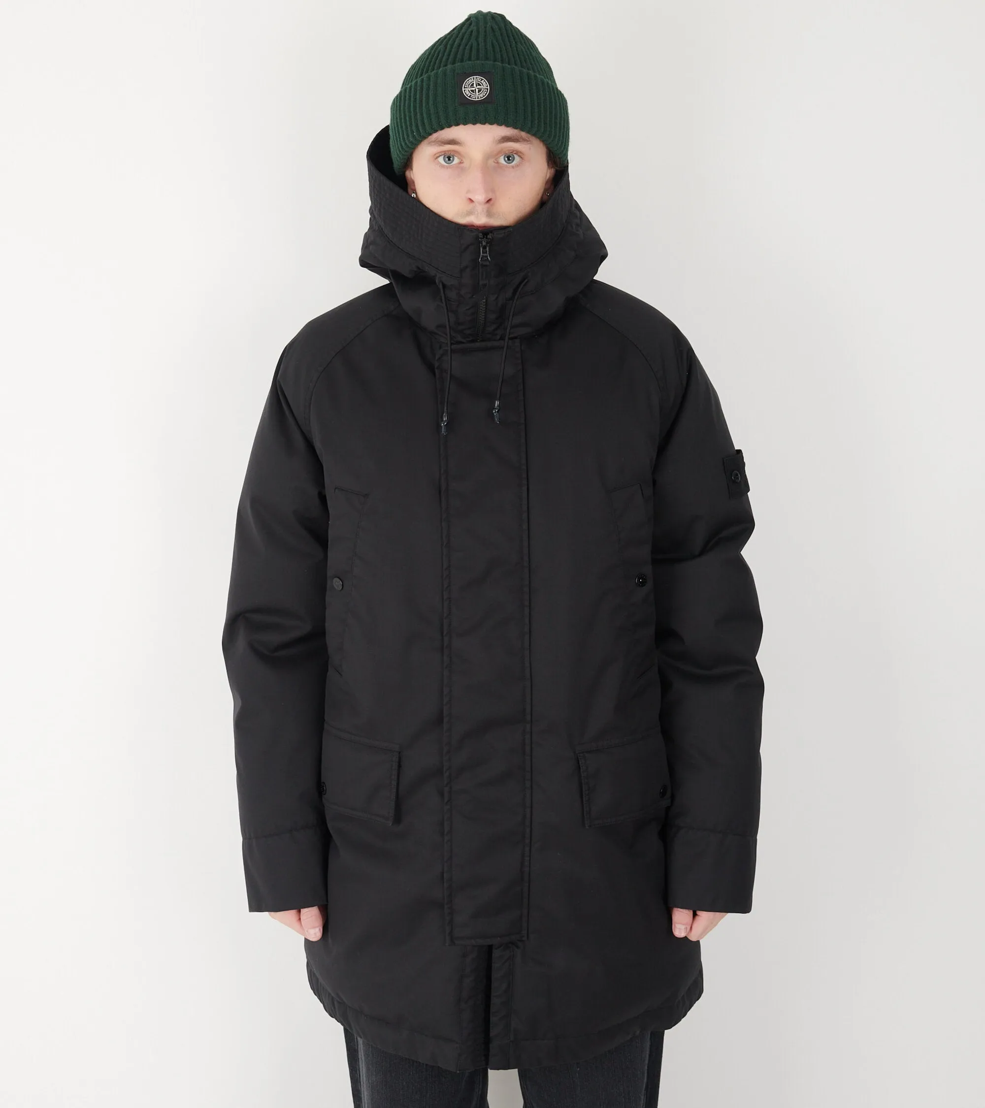 Ghost Performance Twill Wool Down TC Coat Black