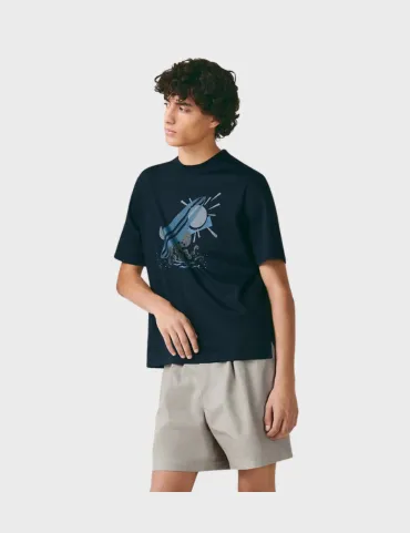 Hermes Poulp'WatchT-Shirt - Dark Blue