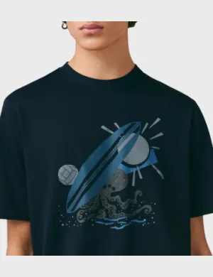 Hermes Poulp'WatchT-Shirt - Dark Blue