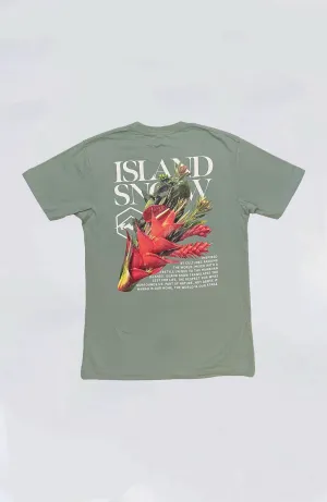 Island Snow Hawaii - IS Heliconia Midweight Tee