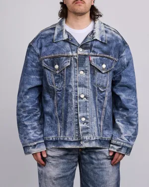 Junya Watanabe MAN Levi's Inkjet Oversized BerBerJin Jacket Indigo