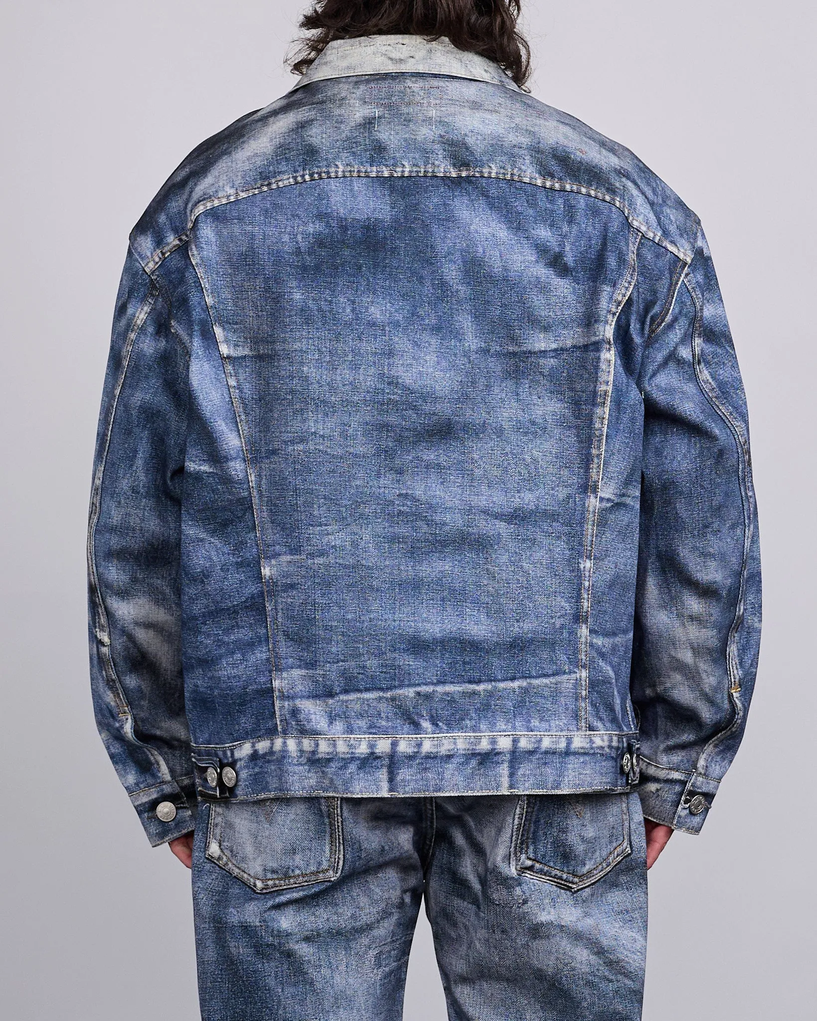 Junya Watanabe MAN Levi's Inkjet Oversized BerBerJin Jacket Indigo