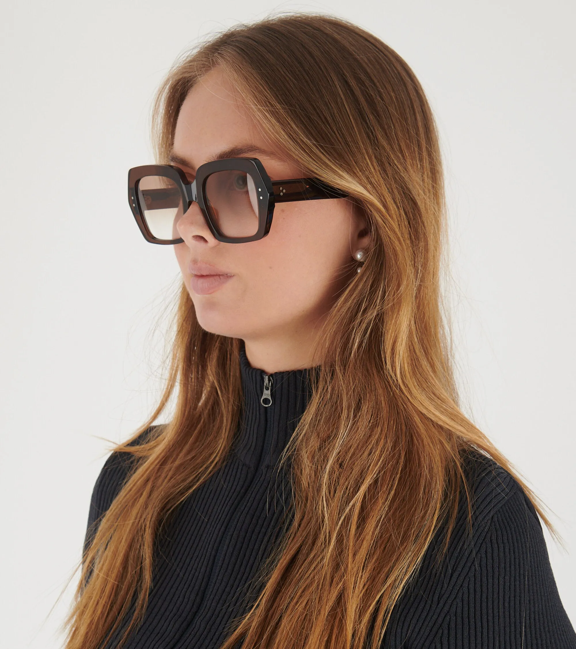 Kaia Cola Brown Gradient Lens