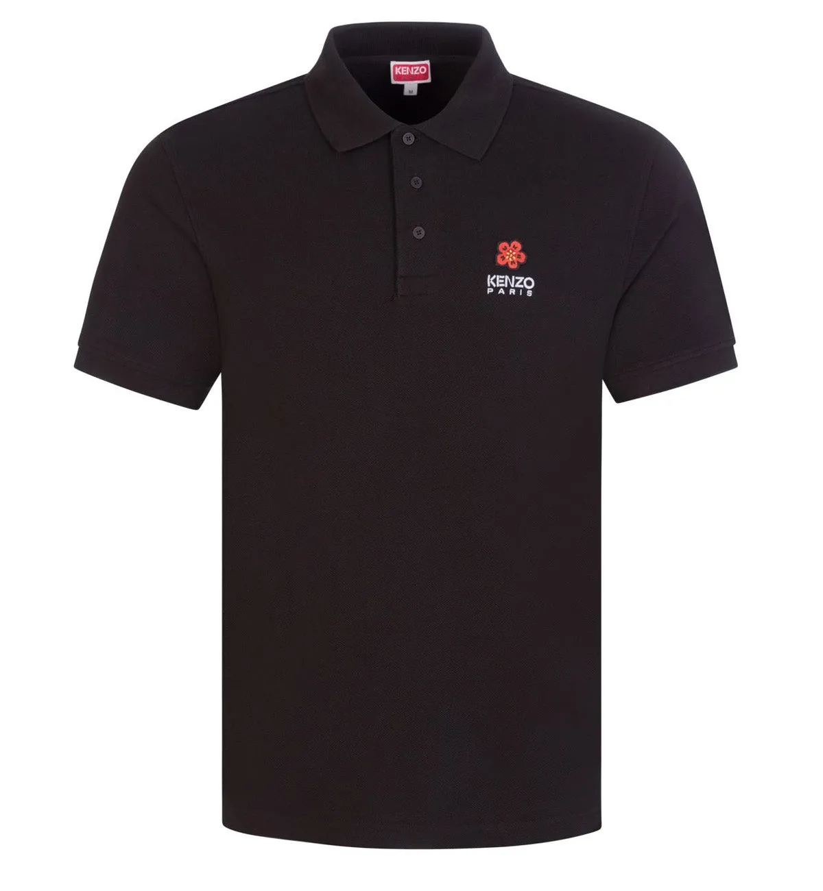 Kenzo 'Boke Flower' Small Logo Polo Shirt (Black)