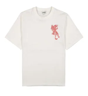 KENZO Embroidery Wording Tiger Tee - White