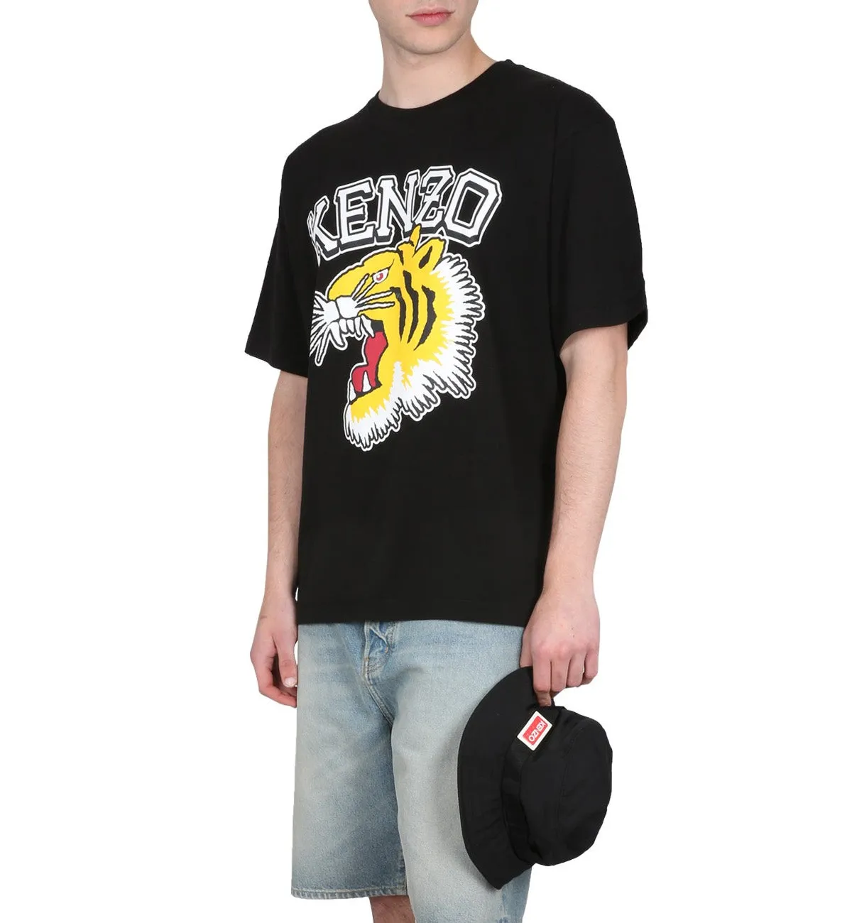 Kenzo Varsity Jungle Tiger Tee (Black)