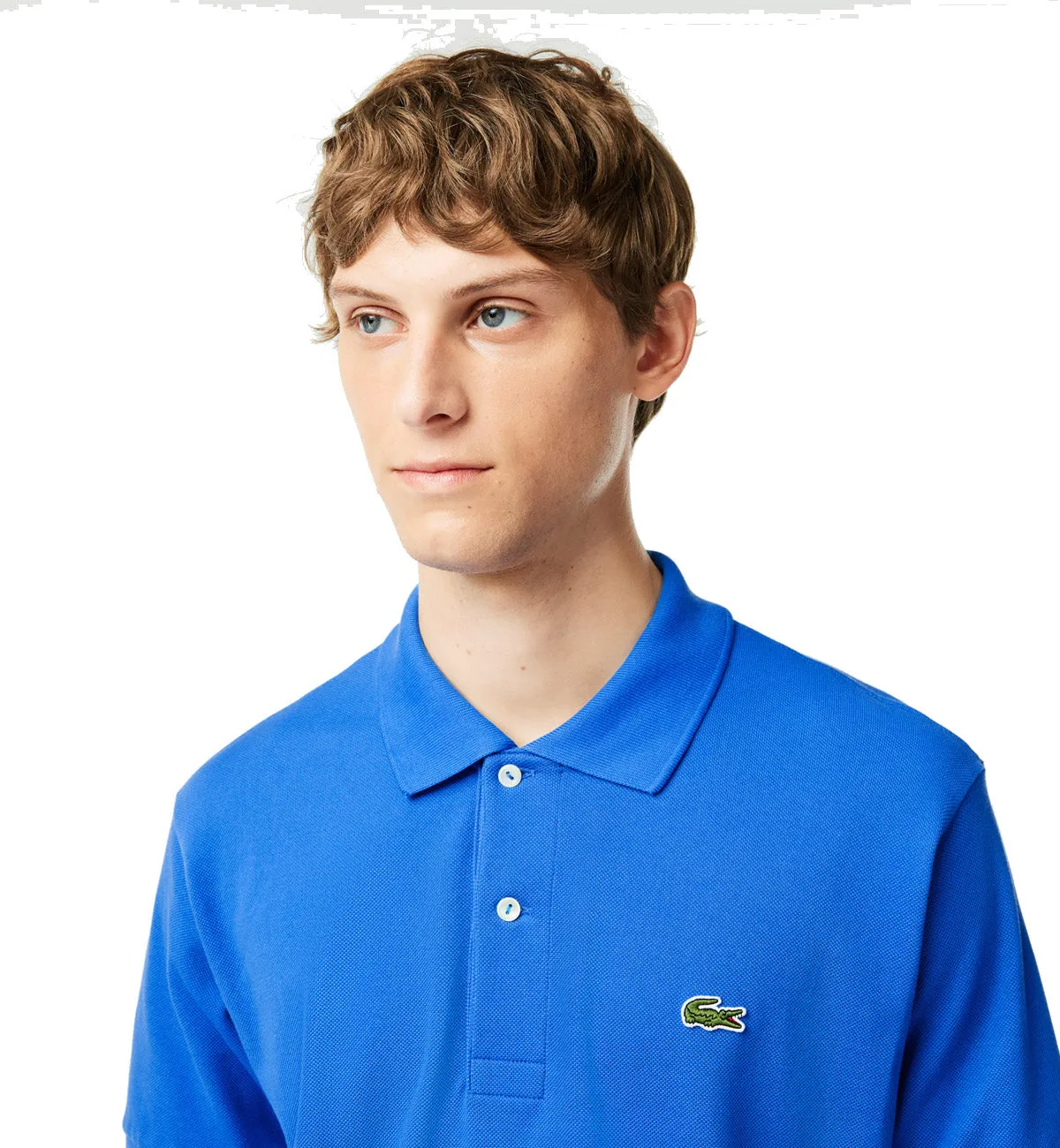 Lacoste Classic Fit Cotton Polo Shirt (Blue)