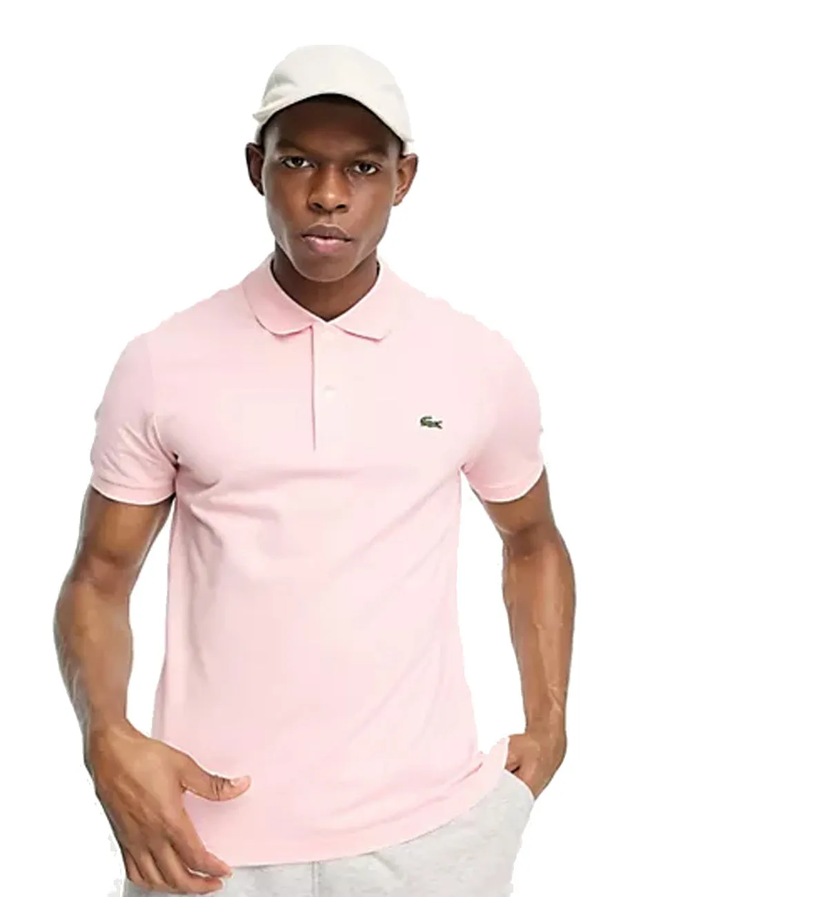 Lacoste Classic Fit Cotton Polo Shirt (Pink)