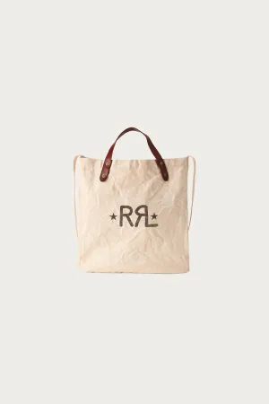 Logo Canvas Market Tote - Greige